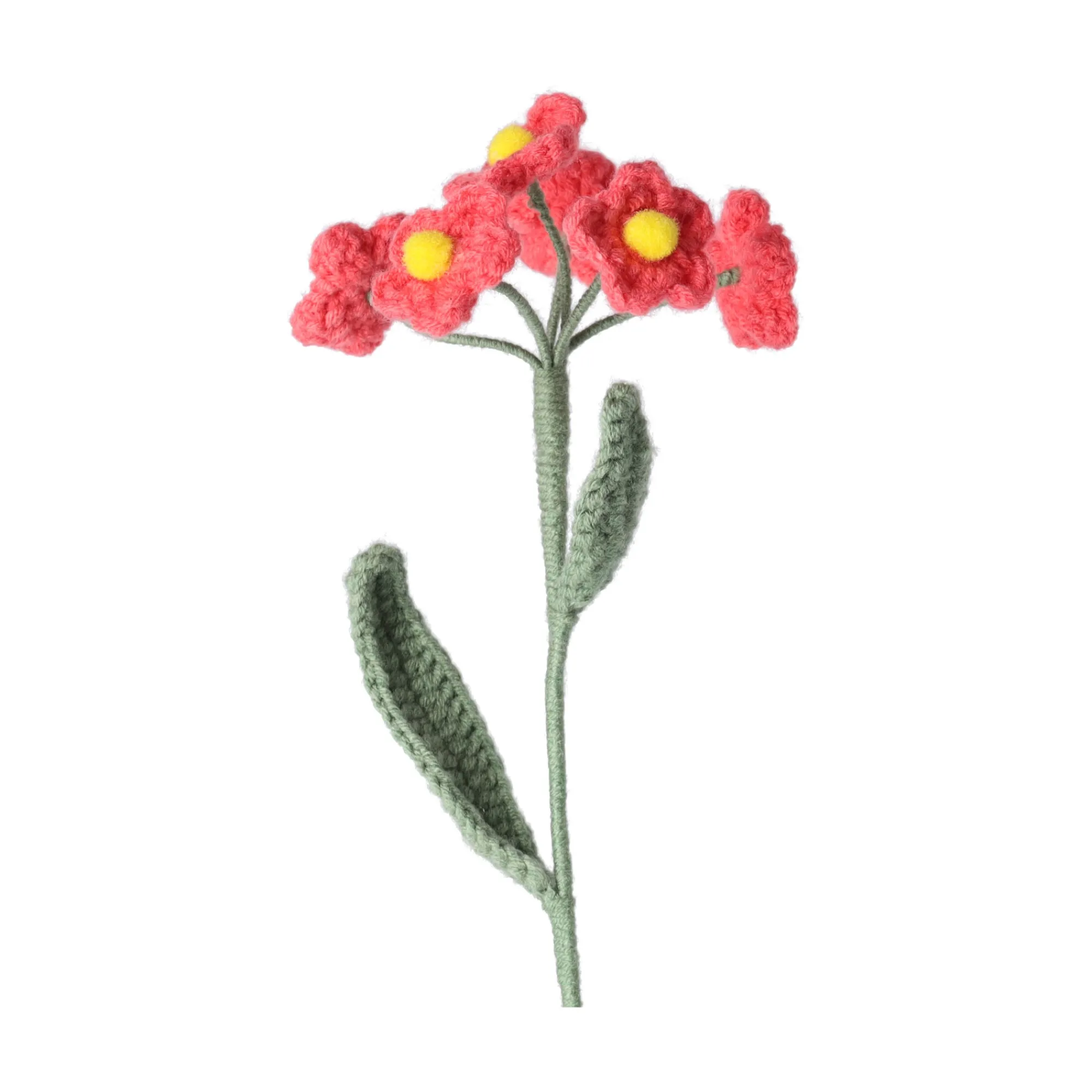 Kunstplanten En Kunstbloemen>Gehaakte bloem 36 cm 4 assorti