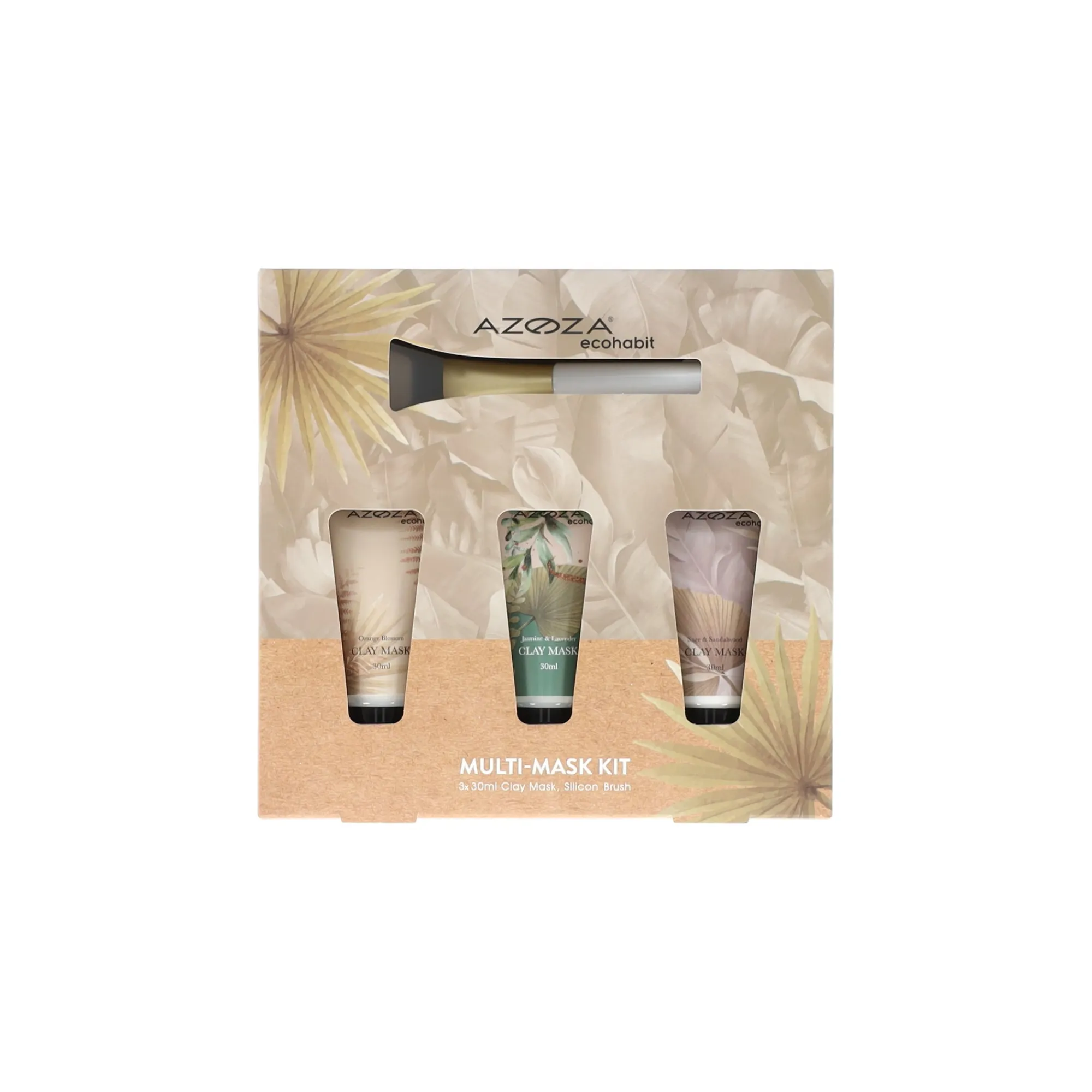 Azoza Badkameraccessoires>Gezichtmasker set 4 stuks Eco Habit