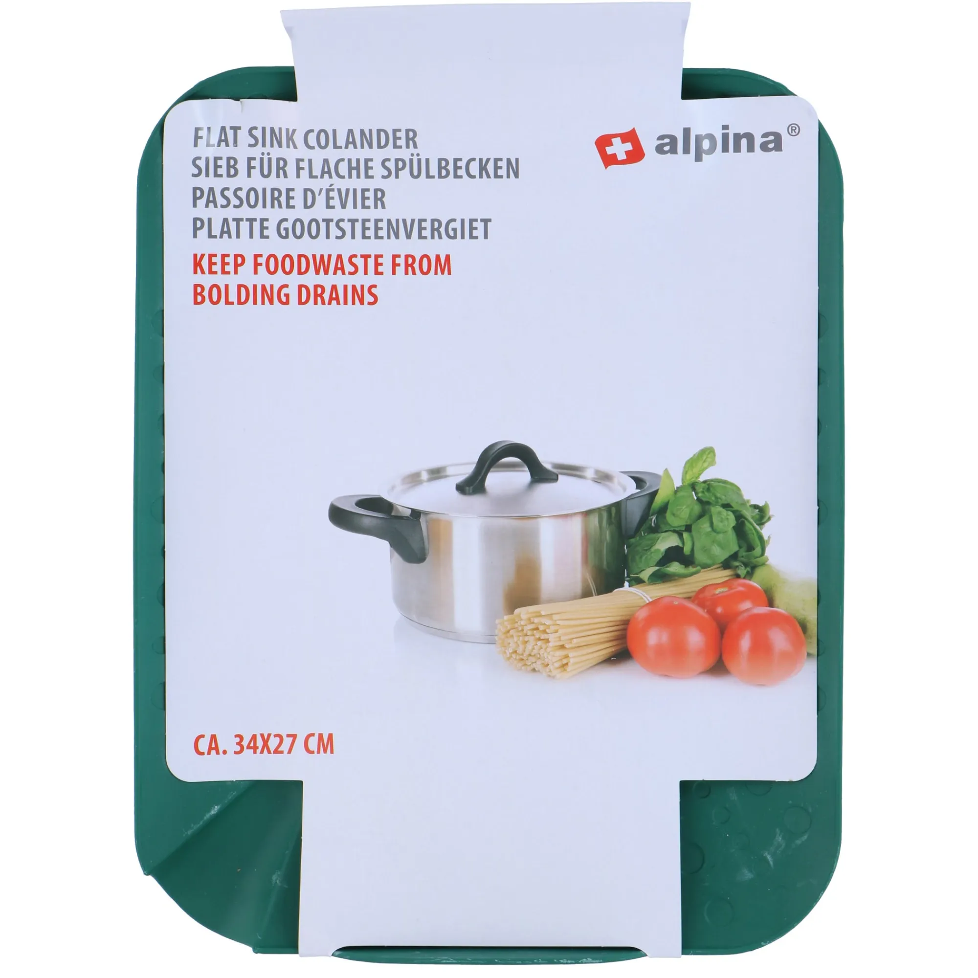 Alpina Koken & Tafelen>Gootsteenvergiet PP 34x27cm