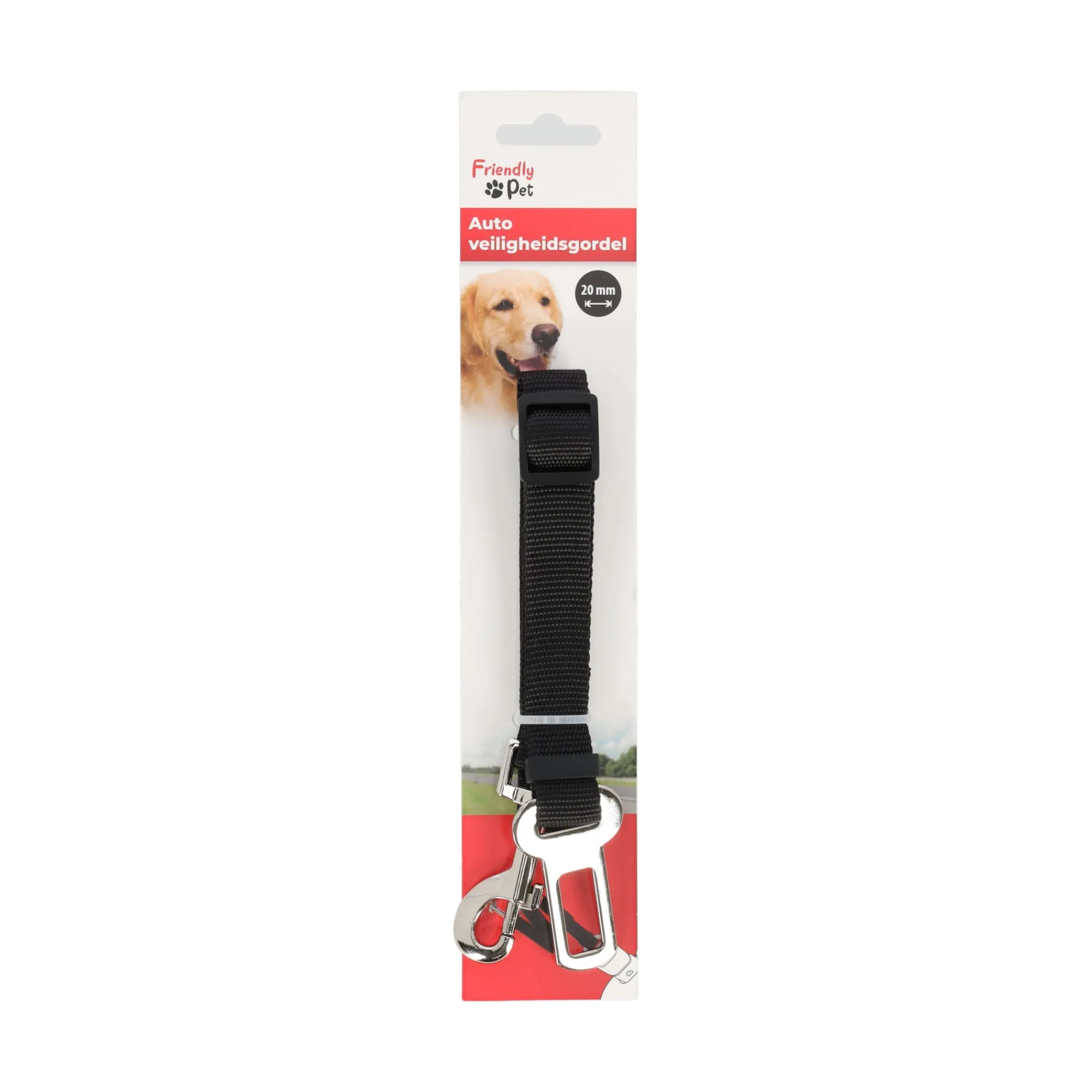 Friendly Pet Reizen Hond>Gordel auto 20mm