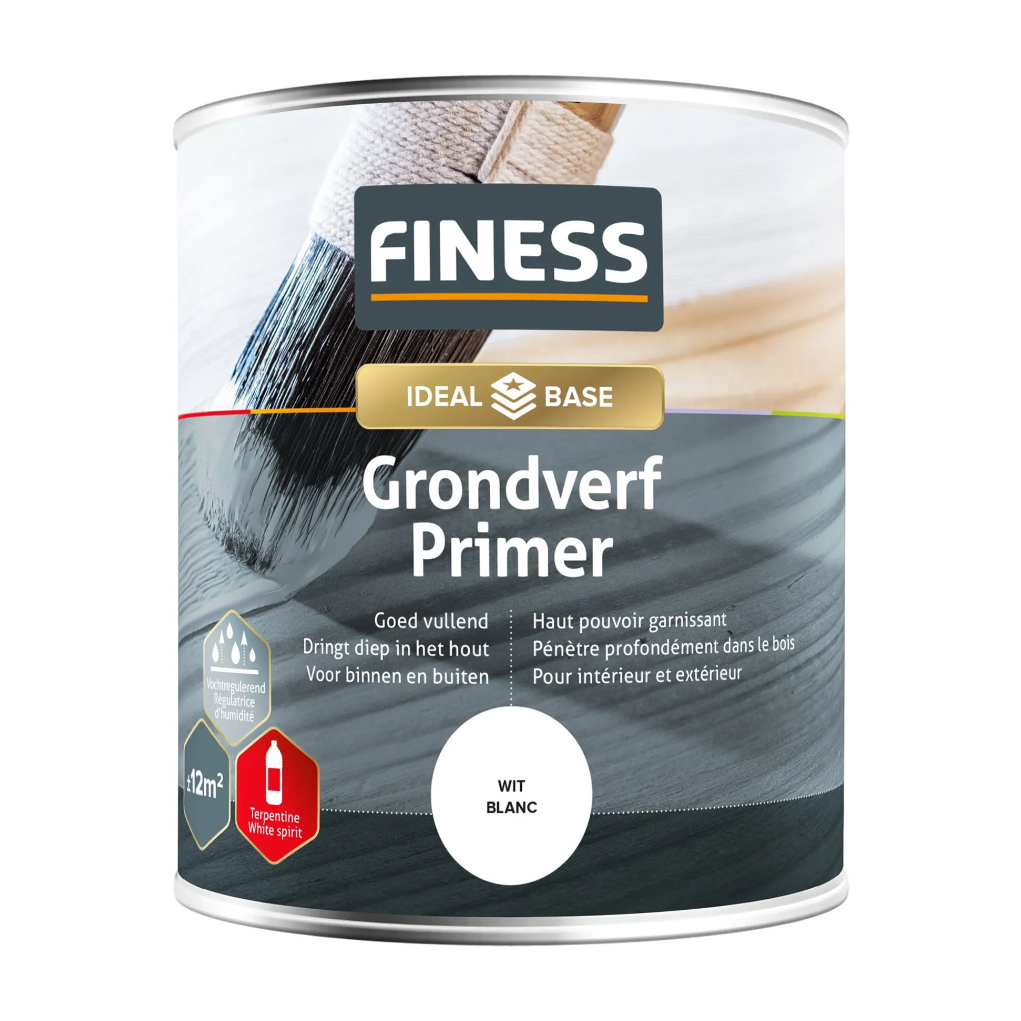 Finess Muurverf>Grondverf wit 750ml