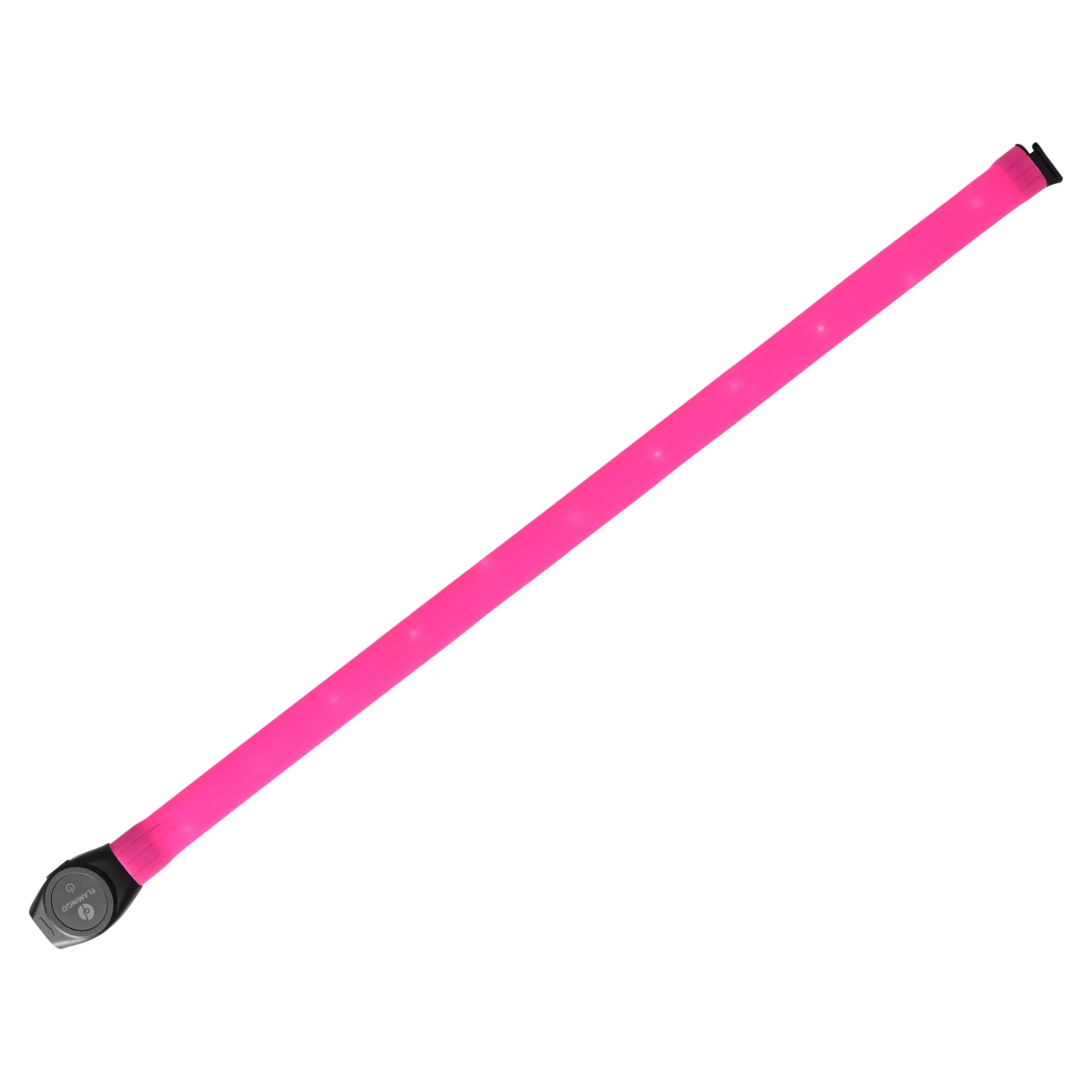 Flamingo Hondenriem>Halsband visio LED jumbo 7mm roze