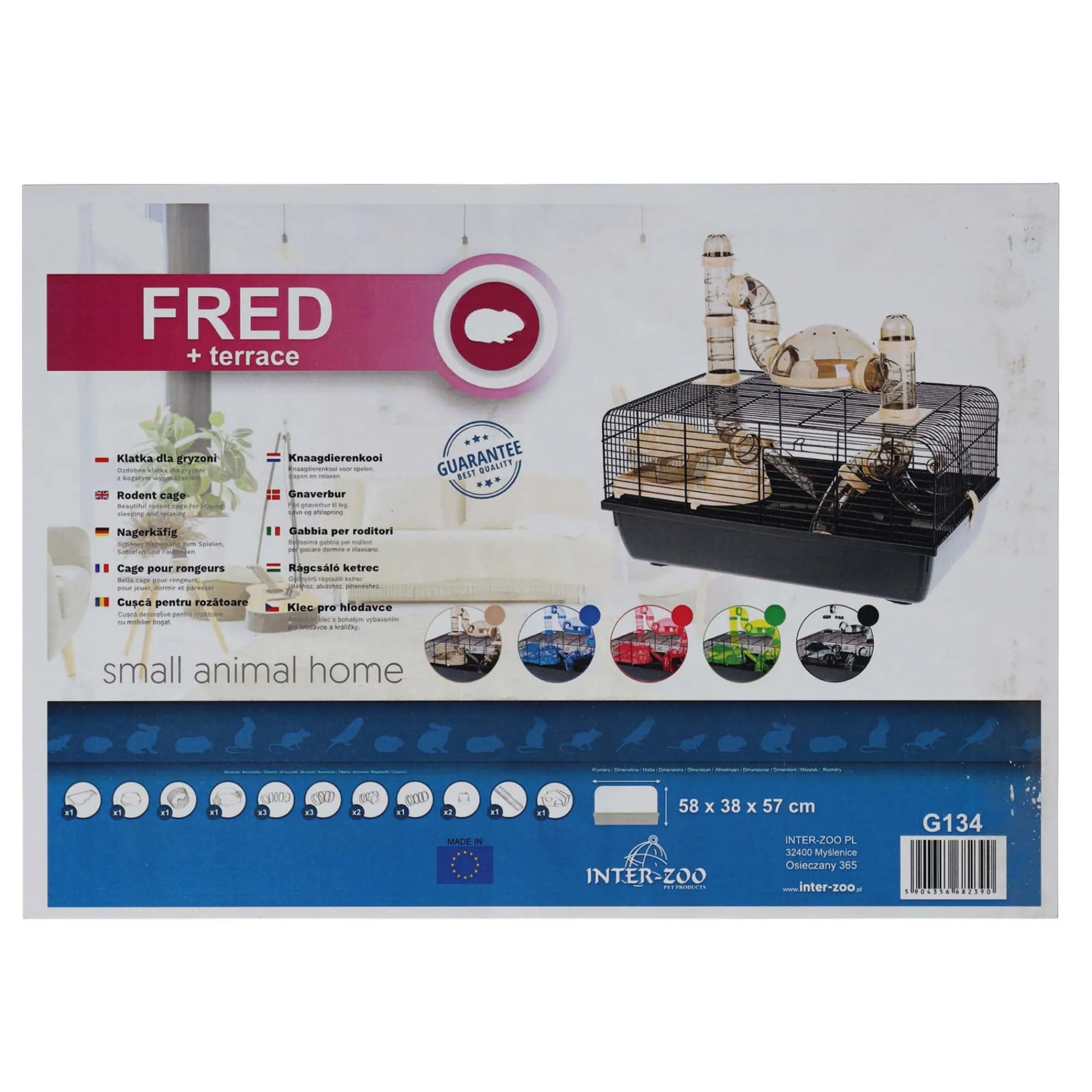 Friendly Pet Kooien En Hokken Knaagdier>Hamsterkooi Fred