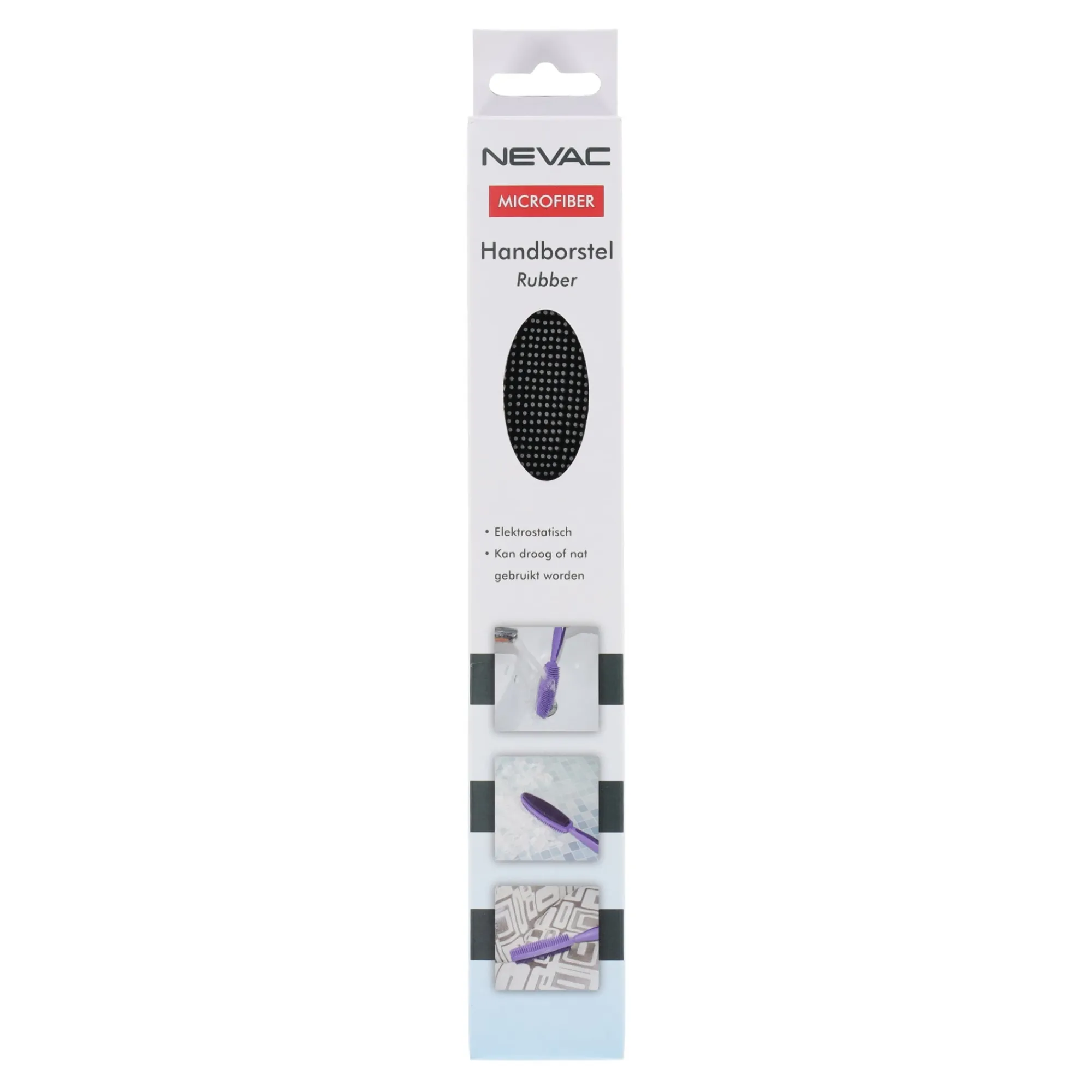Nevac Schoonmaken>Handborstel rubber RS030