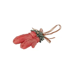 Kerstdecoratie|Kerstballen>Hanger handschoen rood 9 cm