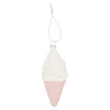 Kerstdecoratie|Kerstballen>Hanger ijsje roze 6 x 13 cm