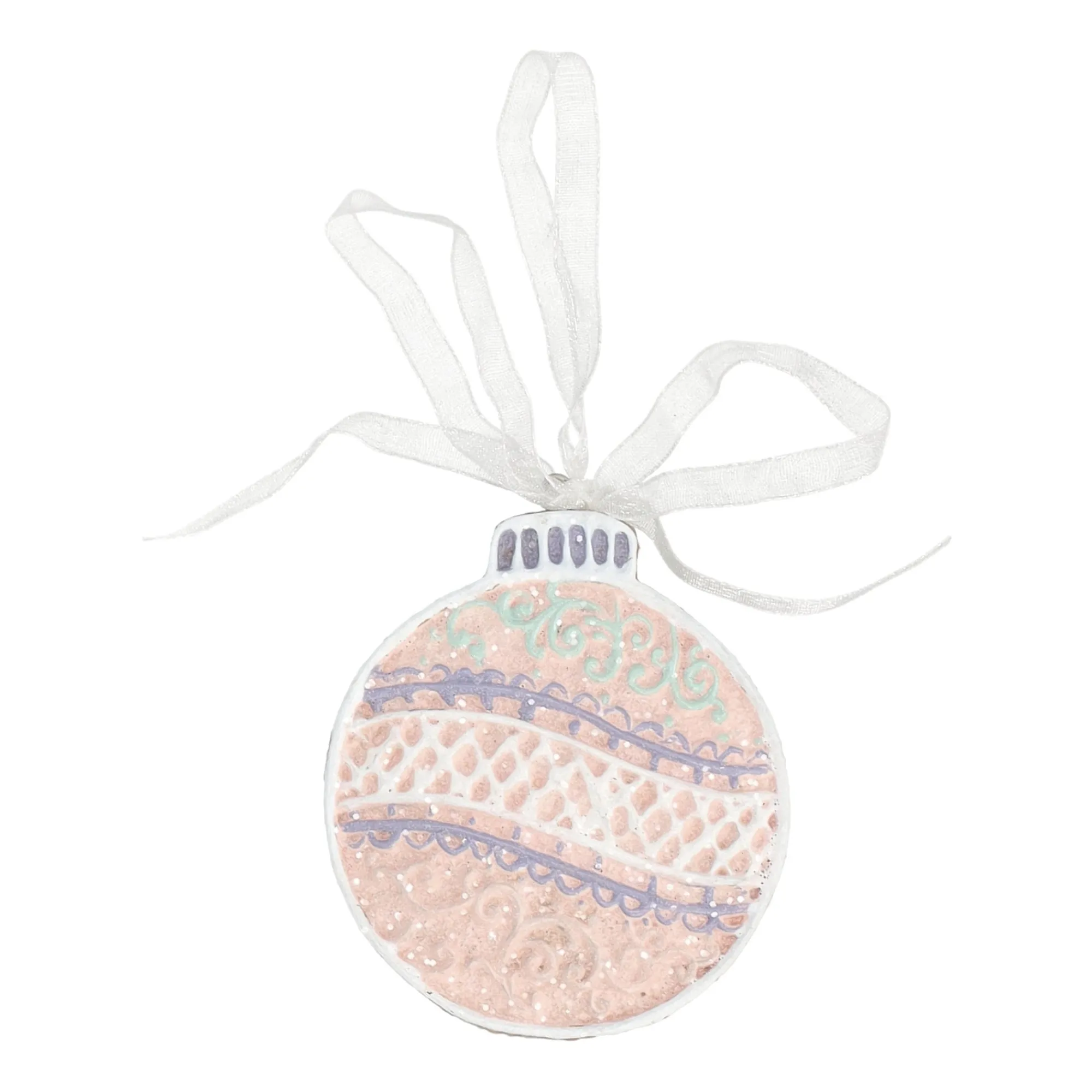 Kerstdecoratie|Kerstballen>Hanger kerstbal gingerbread 7 cm
