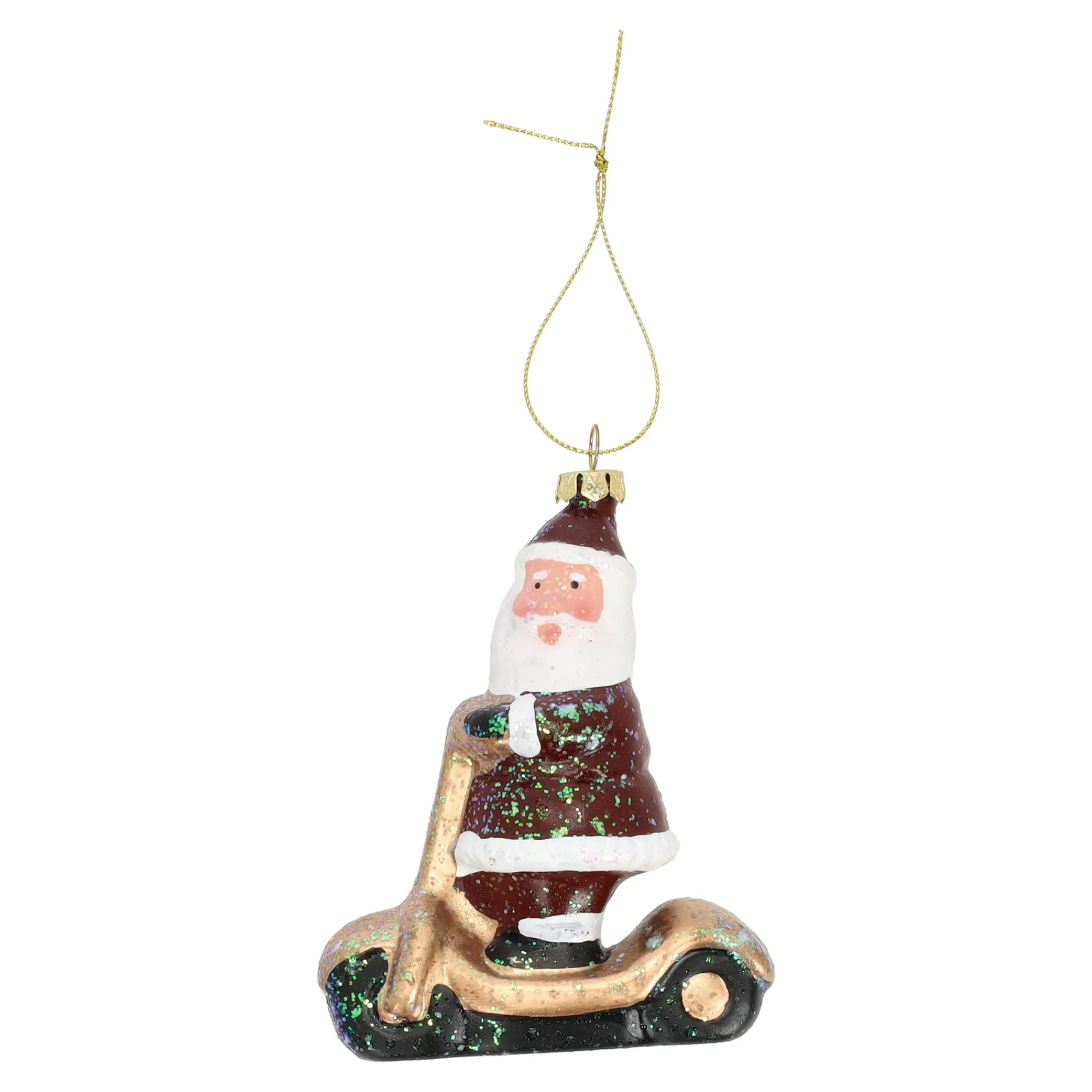 Kerstdecoratie|Kerstballen>Hanger kerstman step 11 cm