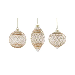 Mica Decorations Kerstdecoratie|Kerstballen>Hanger ornament goud 8 cm