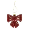 Kerstdecoratie|Kerstballen>Hanger strik rood 9 x 8 cm