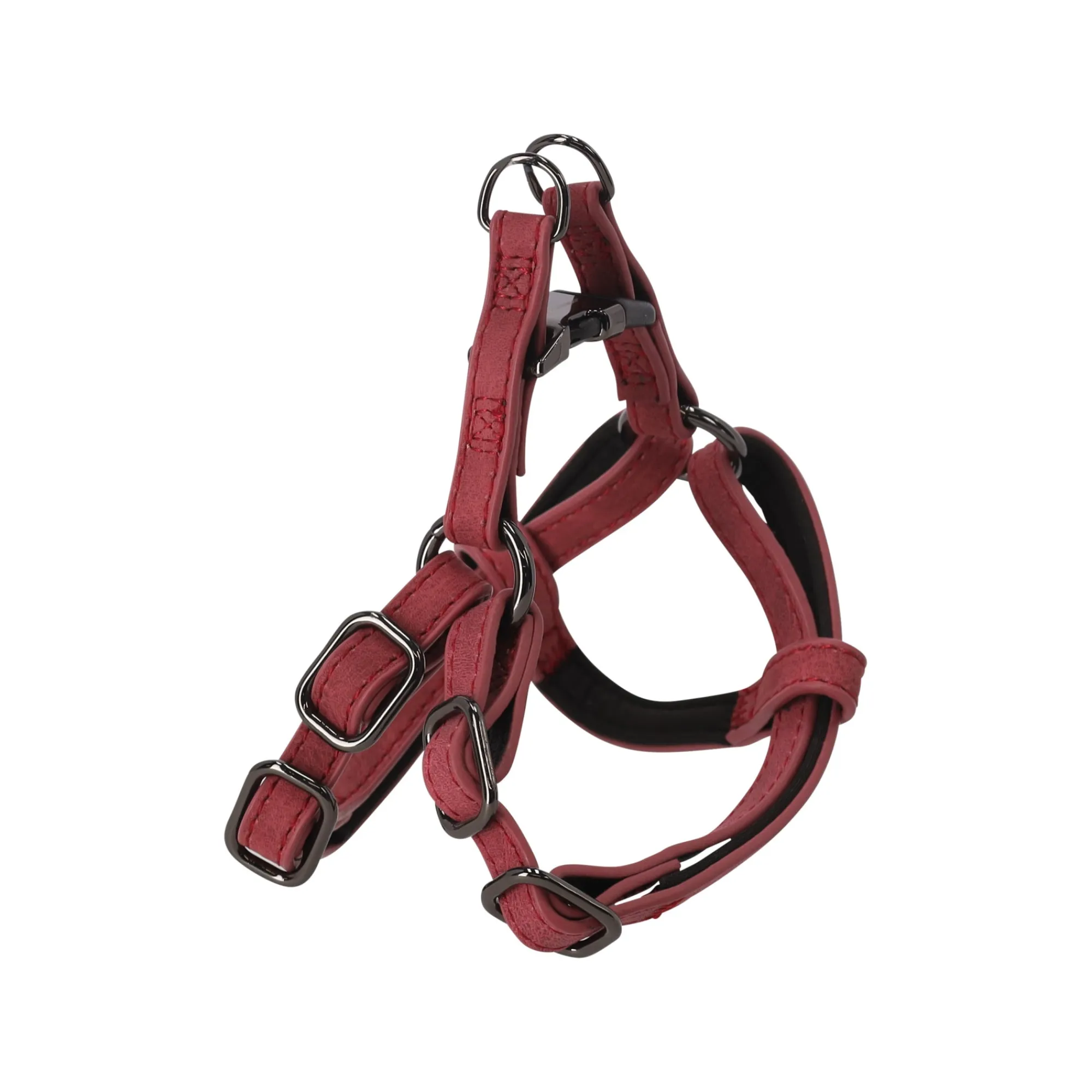 Flamingo Hondentuig>Harnas Delu rood XS 30-35cm 10mm