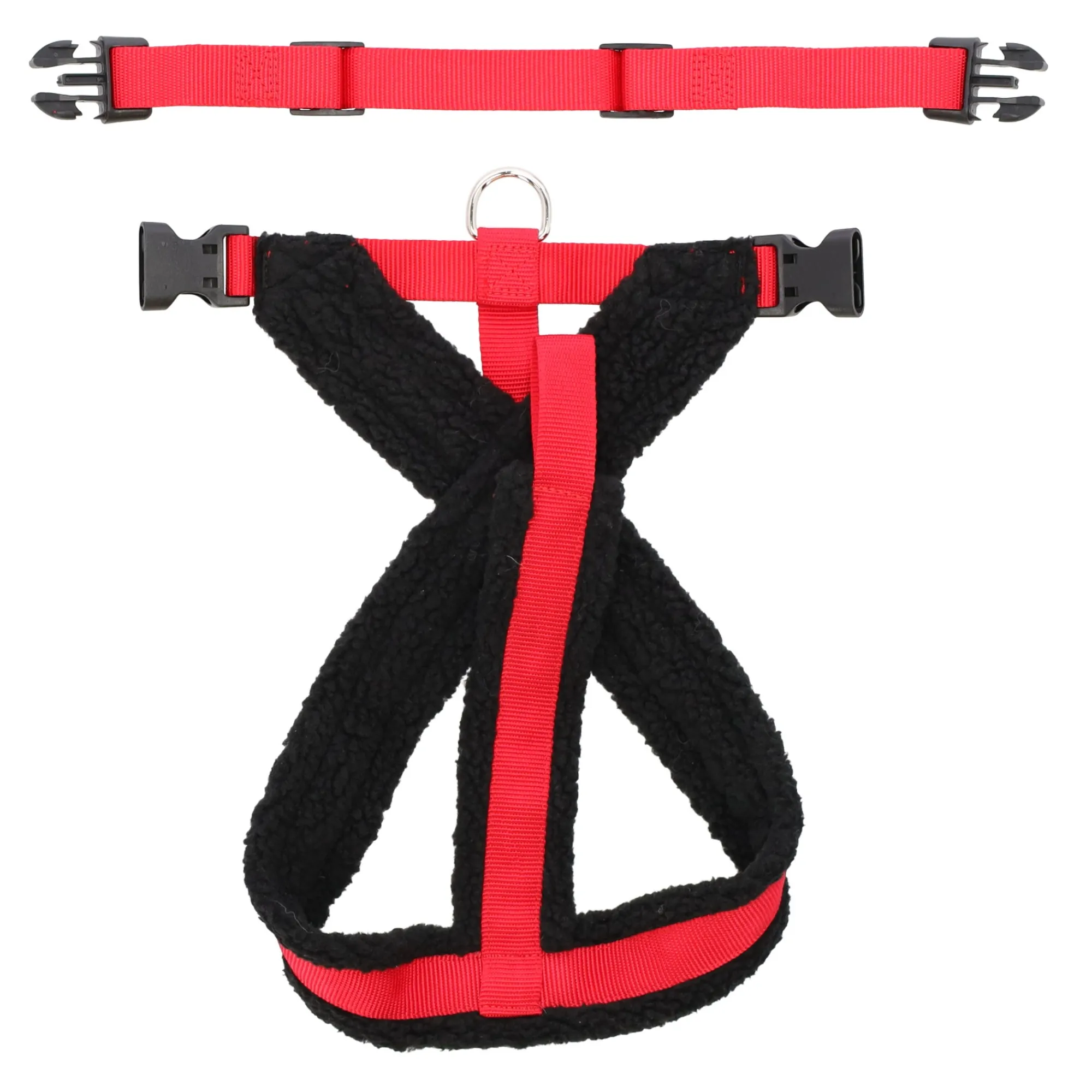 Flamingo Hondentuig>Harnas Palos S rood 52-60 cm