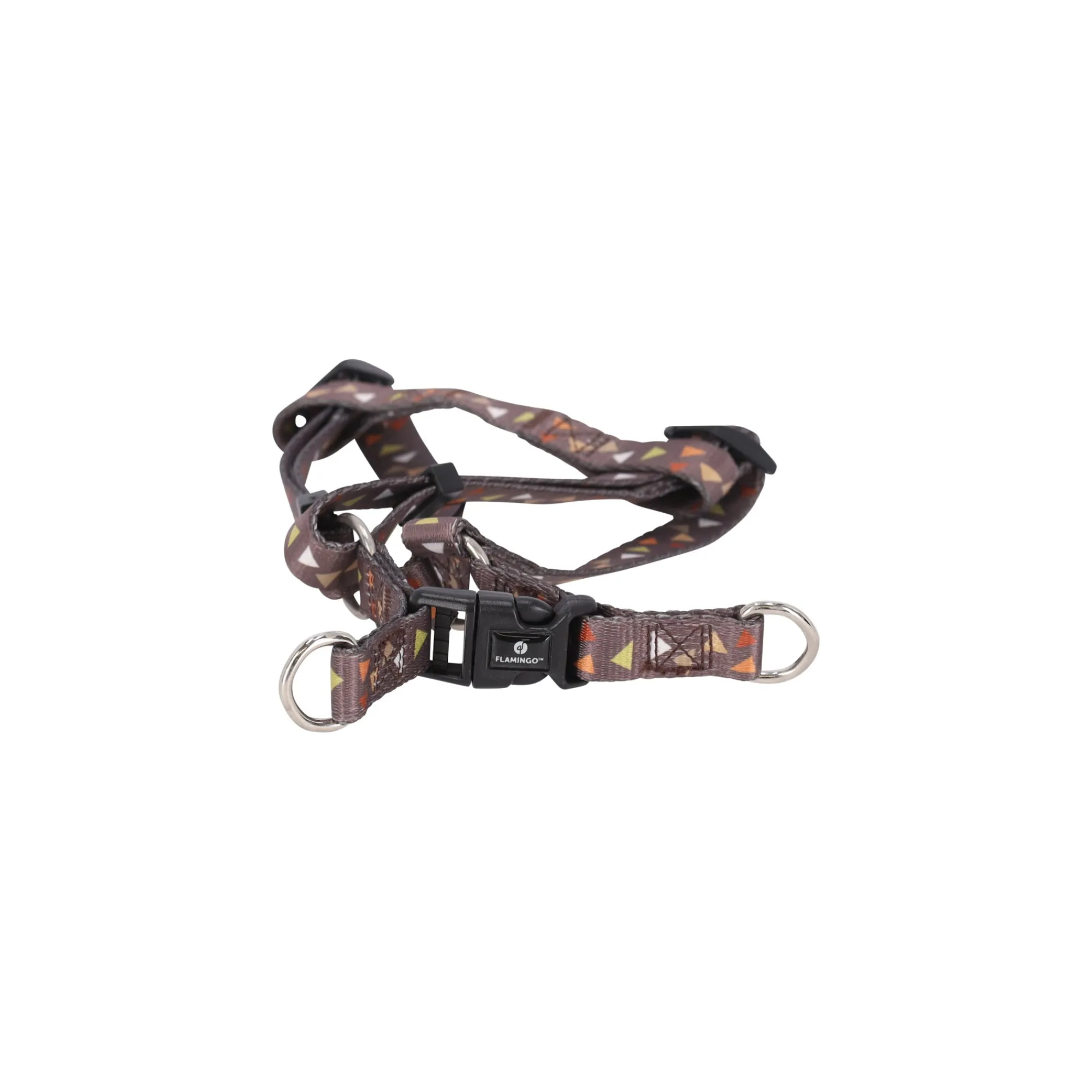 Flamingo Hondentuig>Harnas Step&Go Baka bruin 35-50cm