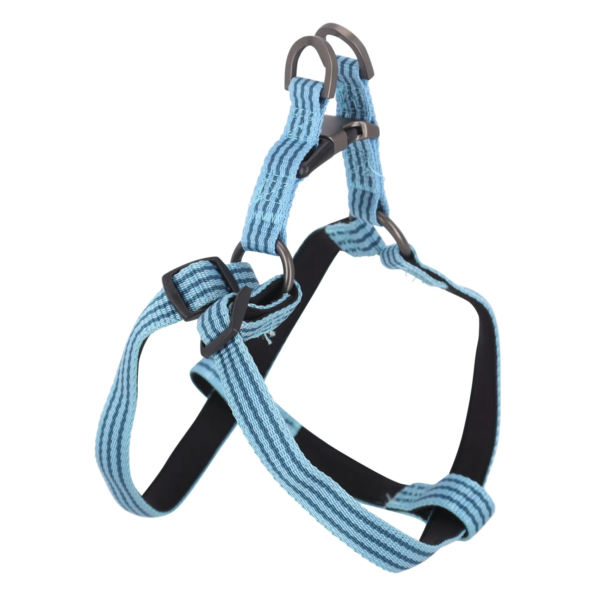 Flamingo Hondentuig>Harnas Step&go Jannu blauw S 25-45cm