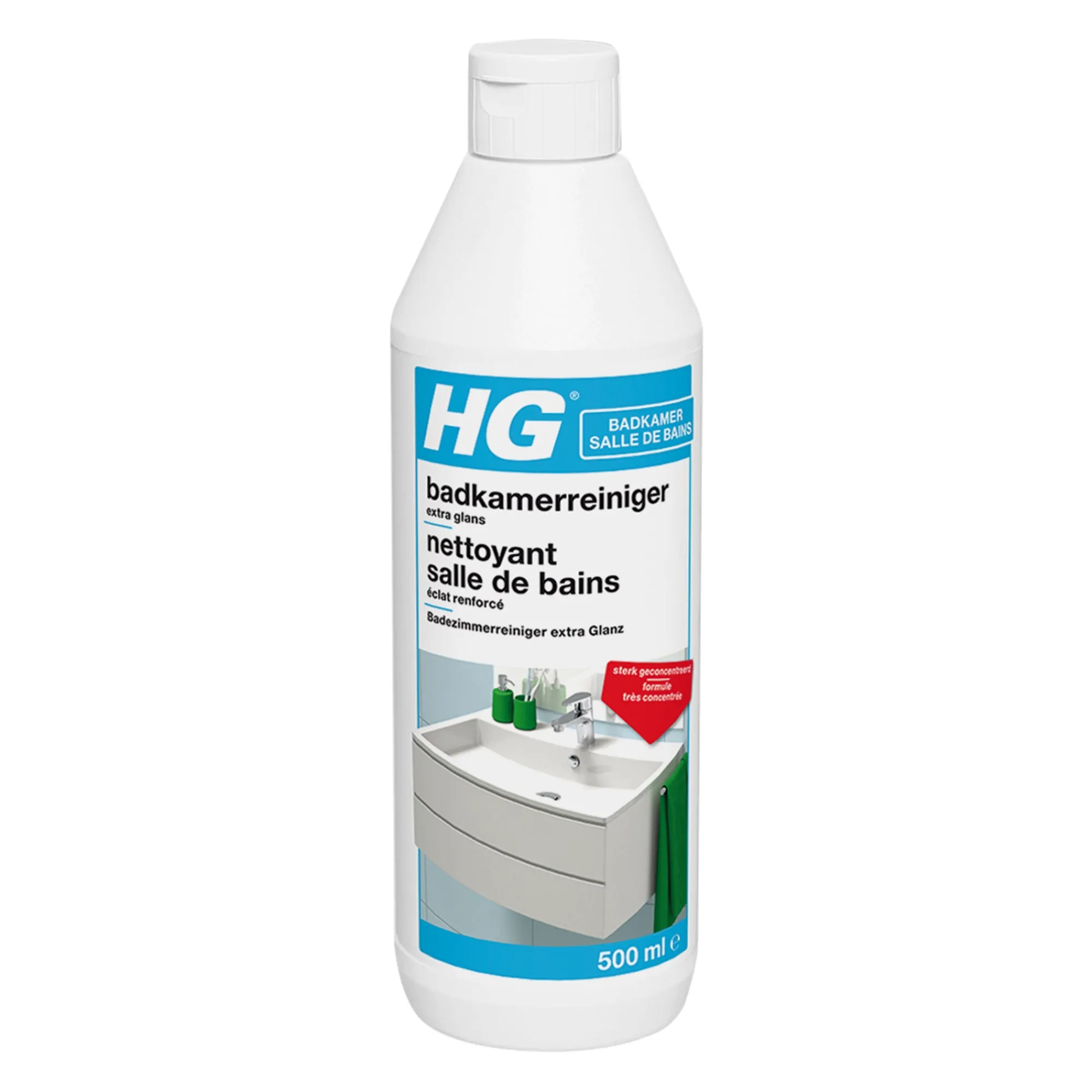 HG Schoonmaken>badkamerreiniger extra glans