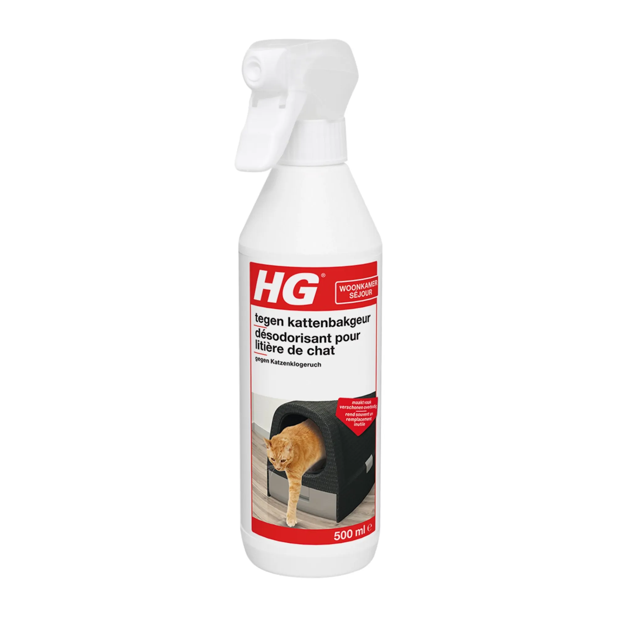 HG Schoonmaken>tegen kattenbakgeur