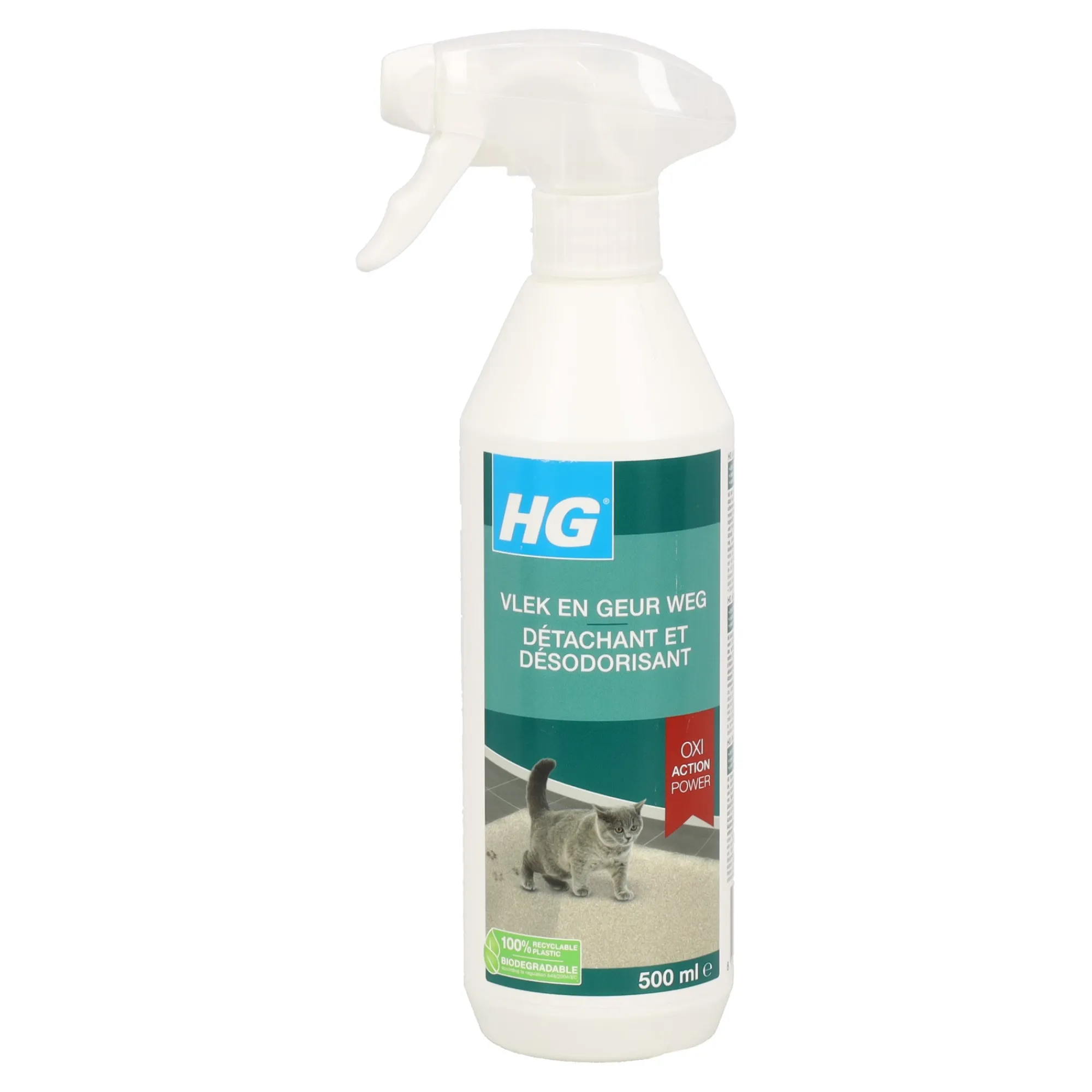HG Schoonmaken>vlek & geur weg kat