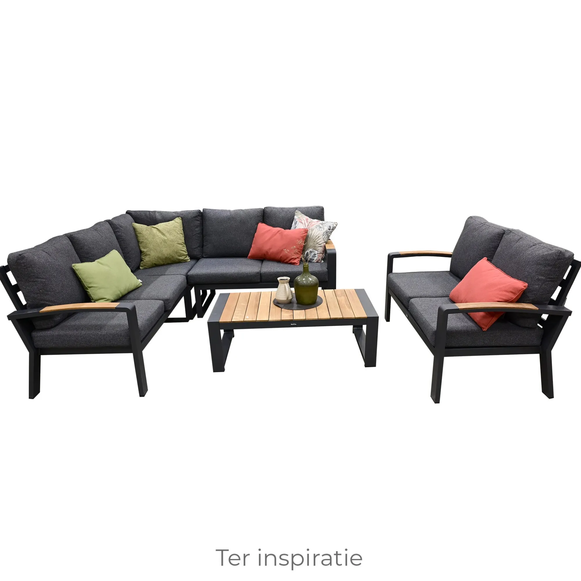 Bois le Duc Loungesets>Hoekbank Foxton Antraciet