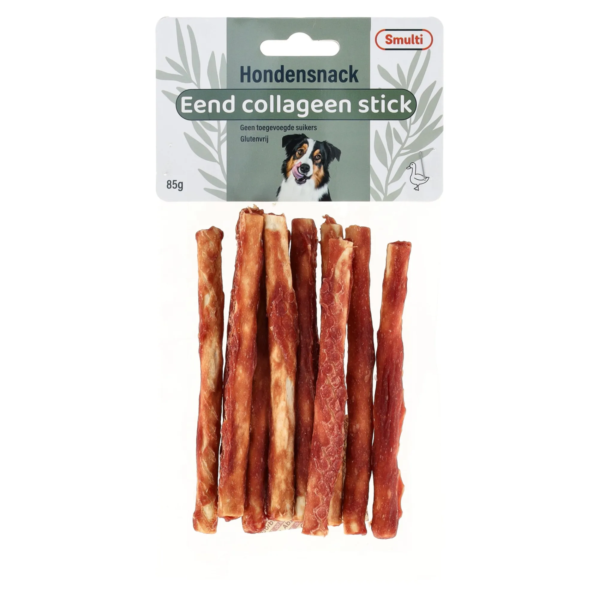Smulti Hondensnacks>Hondensnack collageen eend stick 85g
