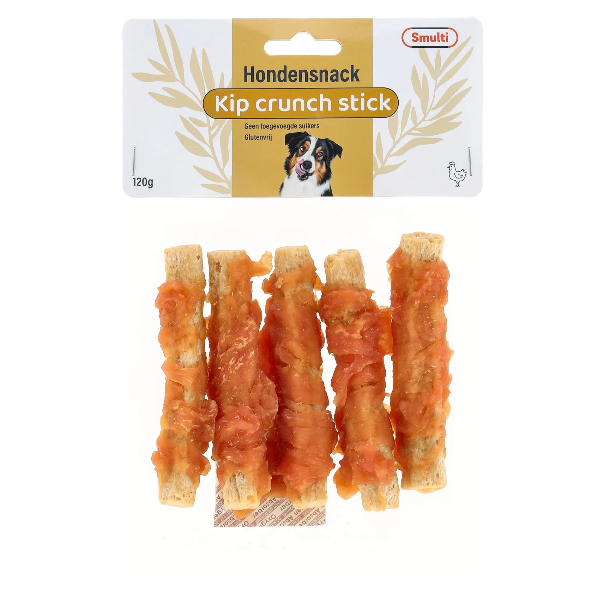 Smulti Hondensnacks>Hondensnack crunch stick kip 85g