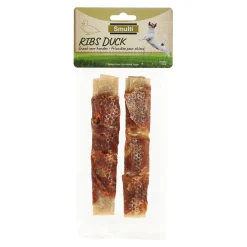 Smulti Hondensnacks>Hondensnack rib eend 17cm 2st