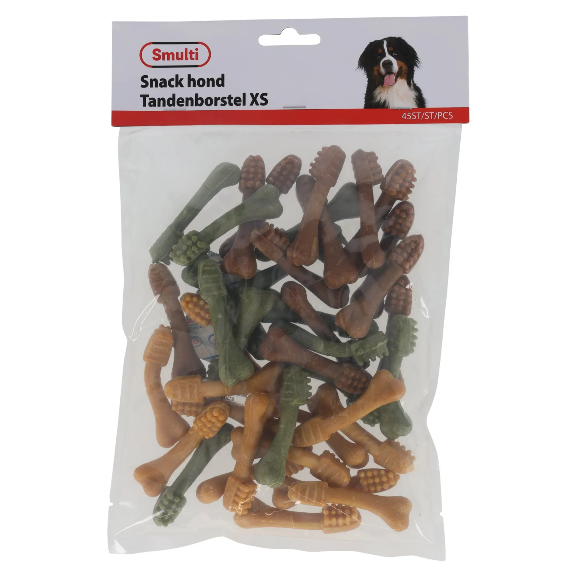 Smulti Hondensnacks>Hondensnack tandenborstel XS 45st