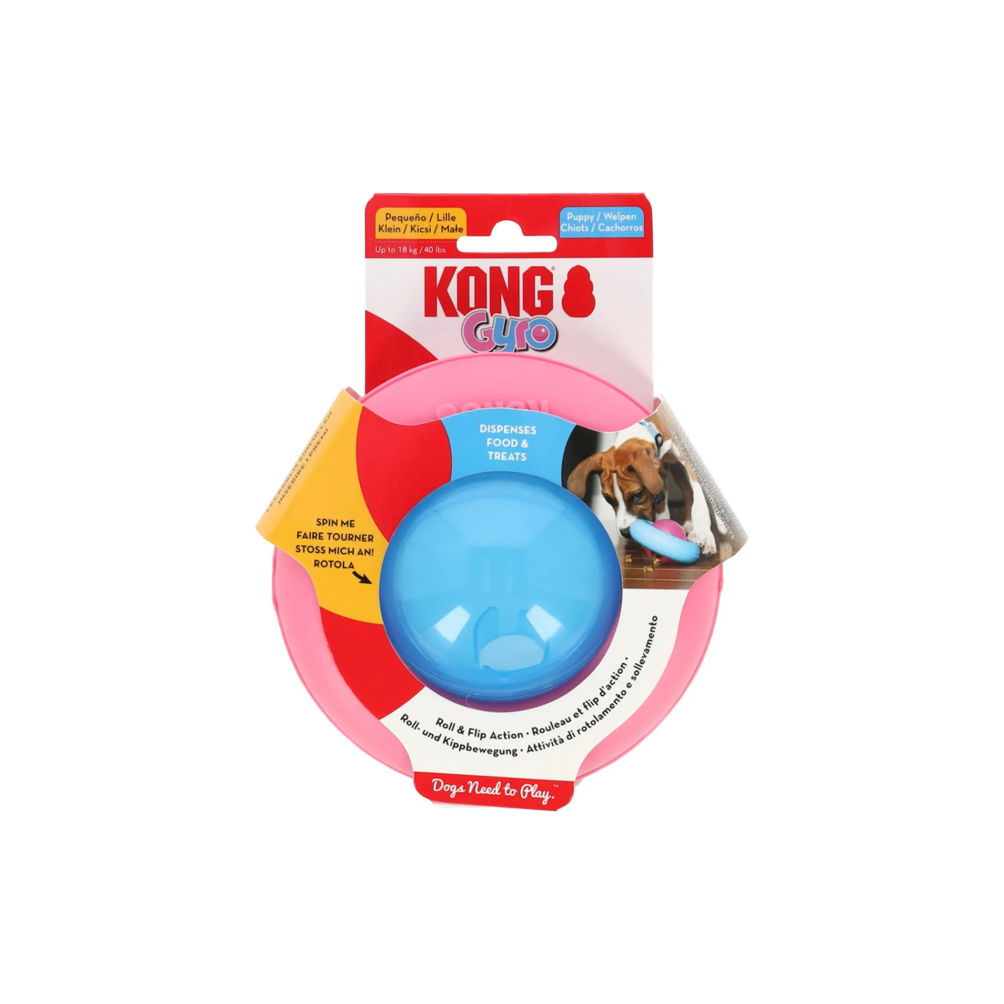 Kong Hondenspeelgoed>Hondenspeelgoed Gyro puppy S
