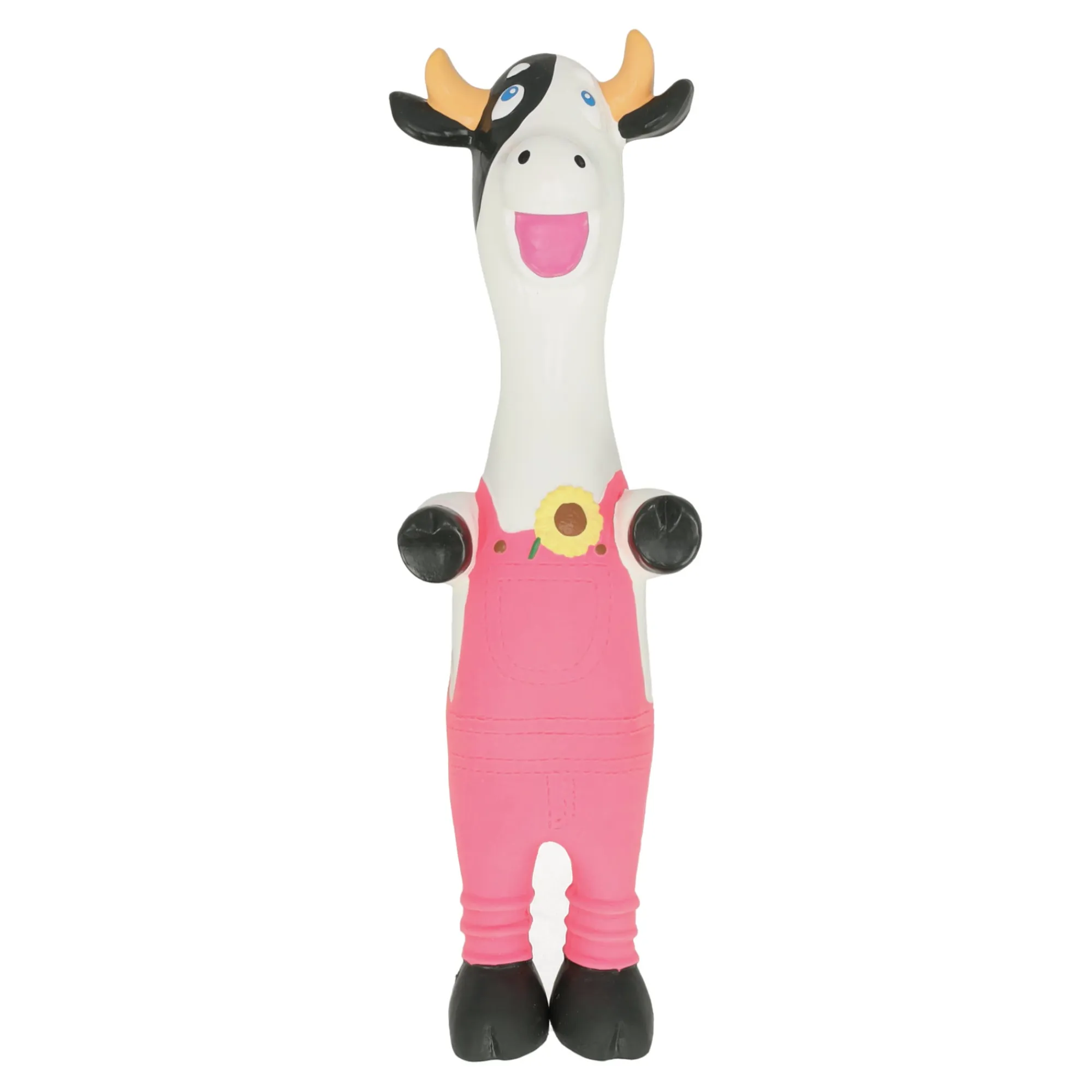 Friendly Pet Hondenspeelgoed>Hondenspeelgoed koe boer 30cm