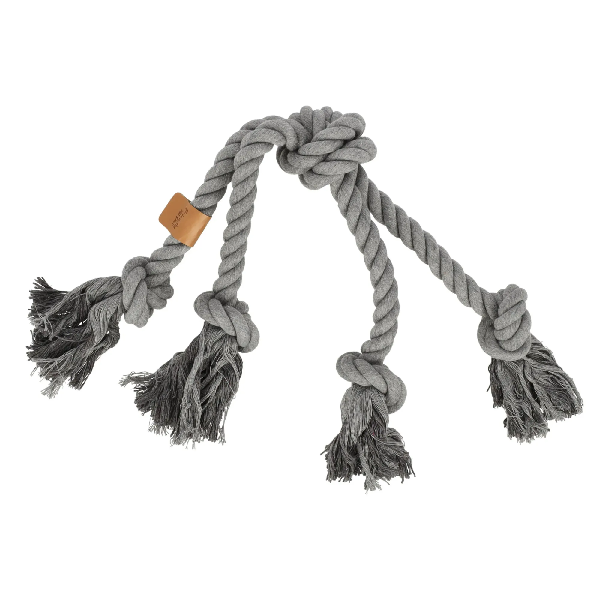 Friendly Pet Hondenspeelgoed>Hondenspeelgoed kruis 60cm grijs eco