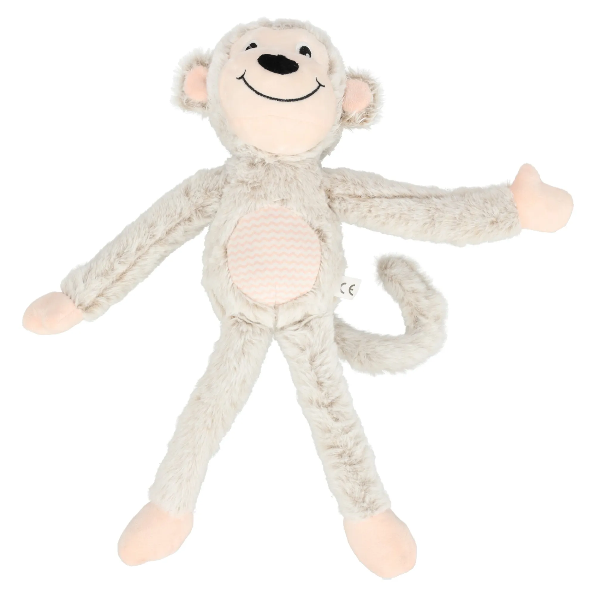 Friendly Pet Hondenspeelgoed>Hondenspeelgoed Minka aap beige 23x12x40cm