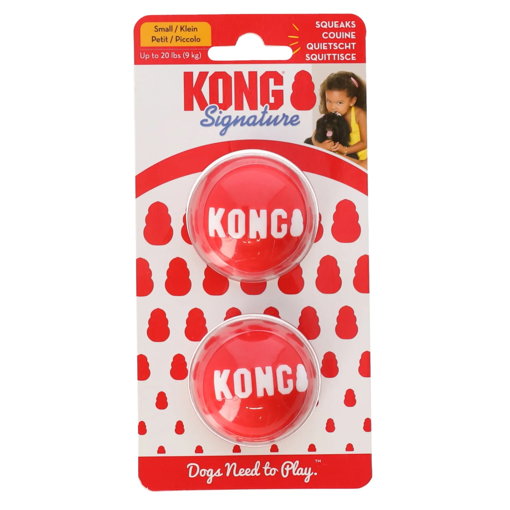 Kong Hondenspeelgoed>Hondenspeelgoed signa balls S 2st