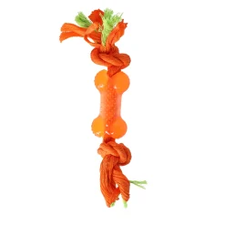Friendly Pet Hondenspeelgoed>Hondenspeelgoed touw+bot TPR oranje