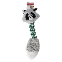 Friendly Pet Hondenspeelgoed>Hondenspeelgoed touw+pluche wasbeer 41cm