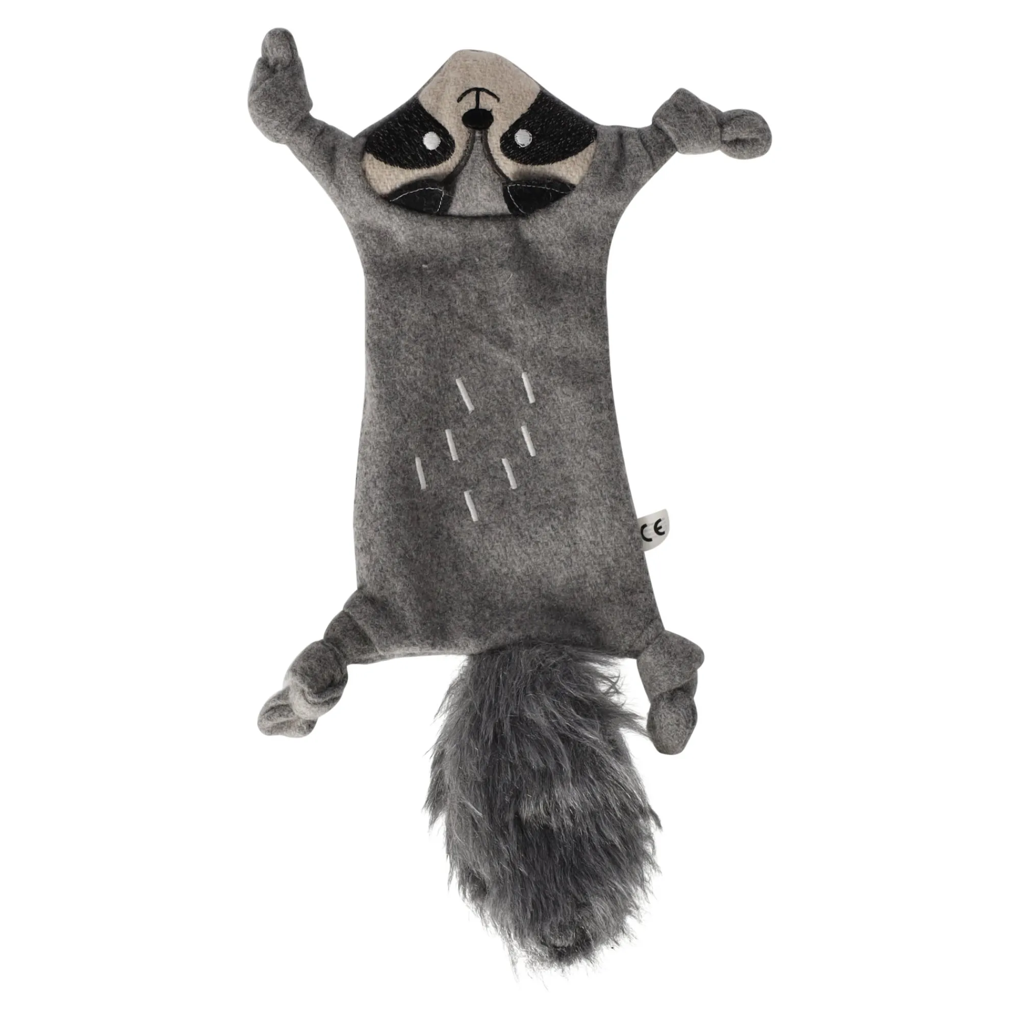 Friendly Pet Hondenspeelgoed>Hondenspeelgoed Wolla wasbeer grijs 22,5x40x3,5cm