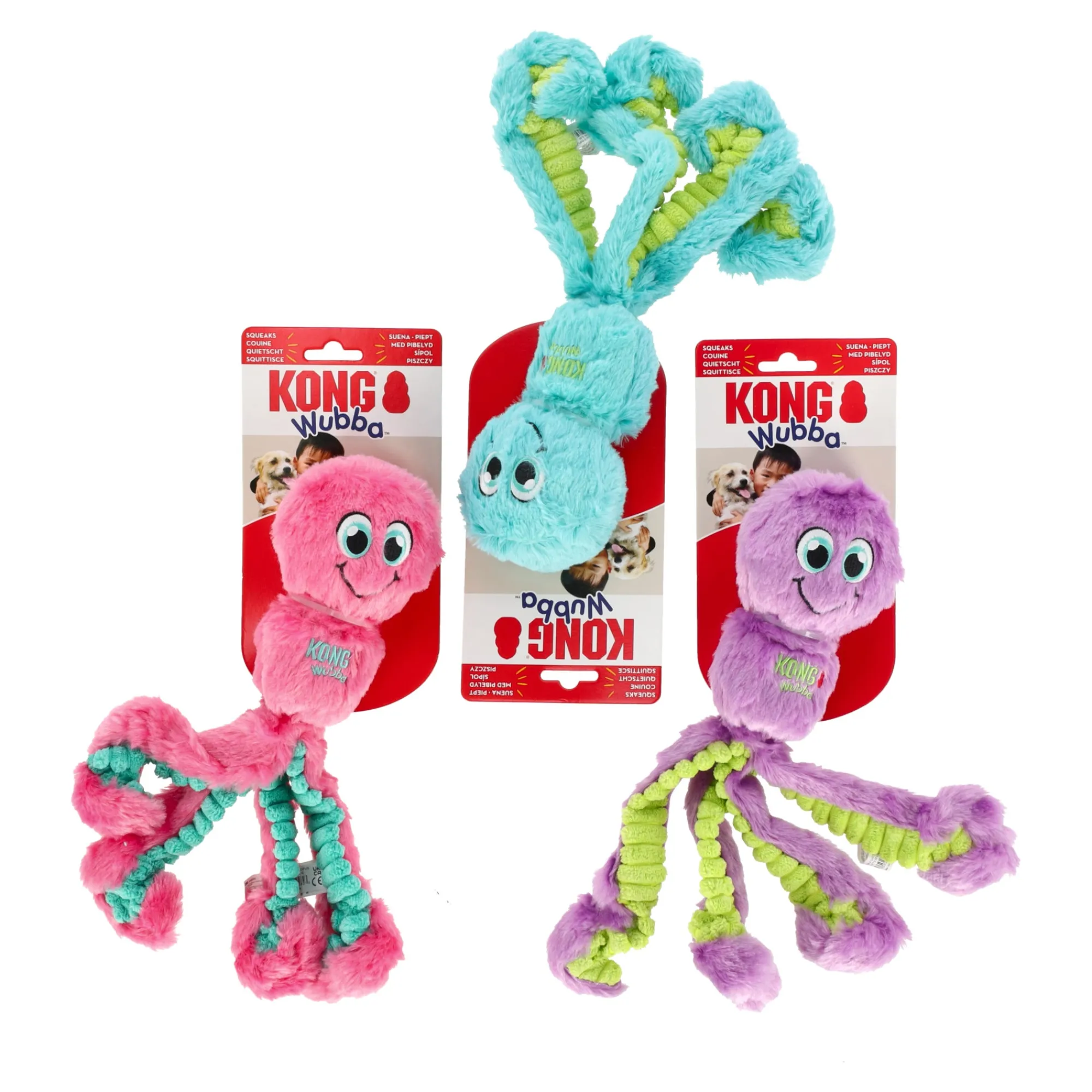 Kong Hondenspeelgoed>Hondenspeelgoed Wubba octopus L