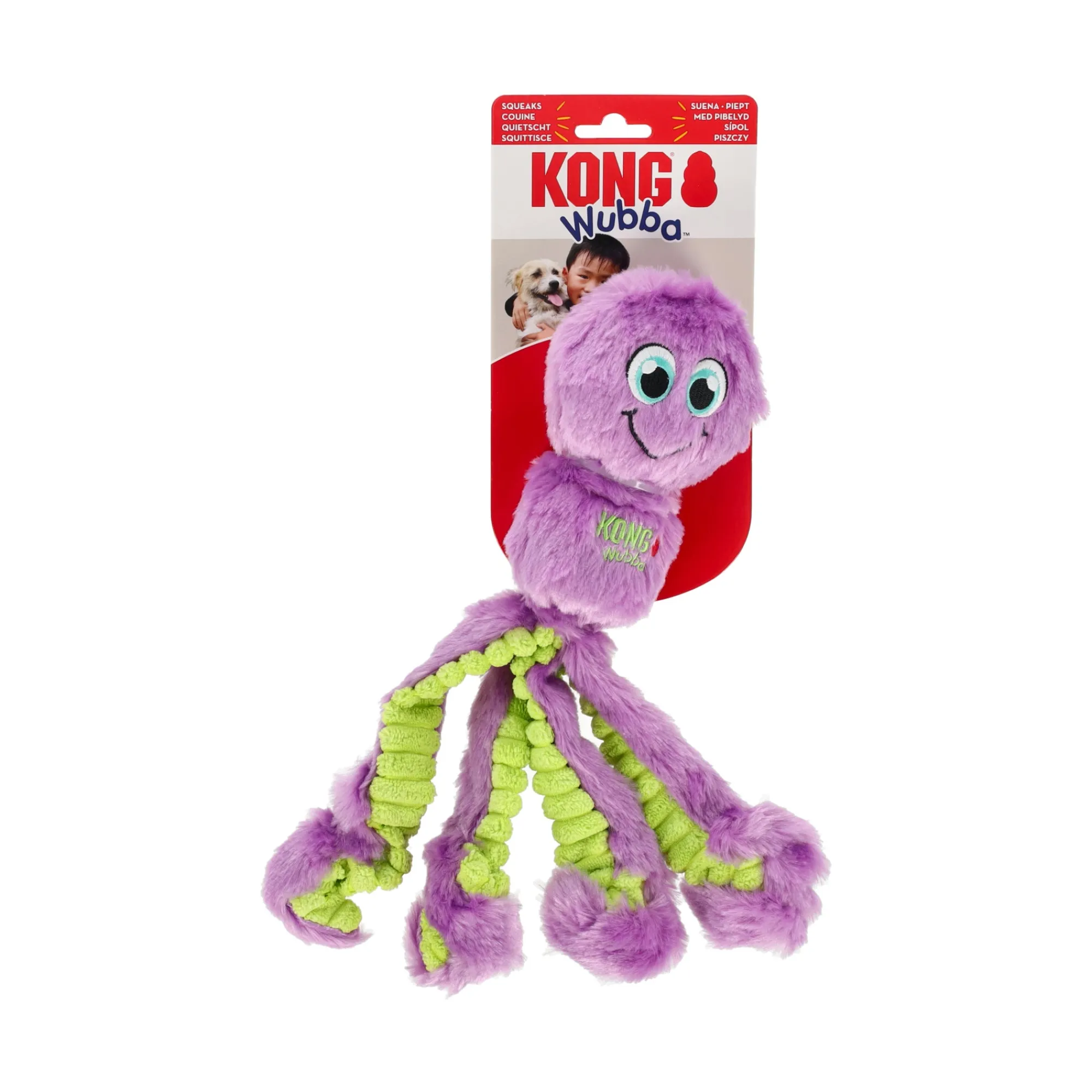 Kong Hondenspeelgoed>Hondenspeelgoed Wubba octopus L