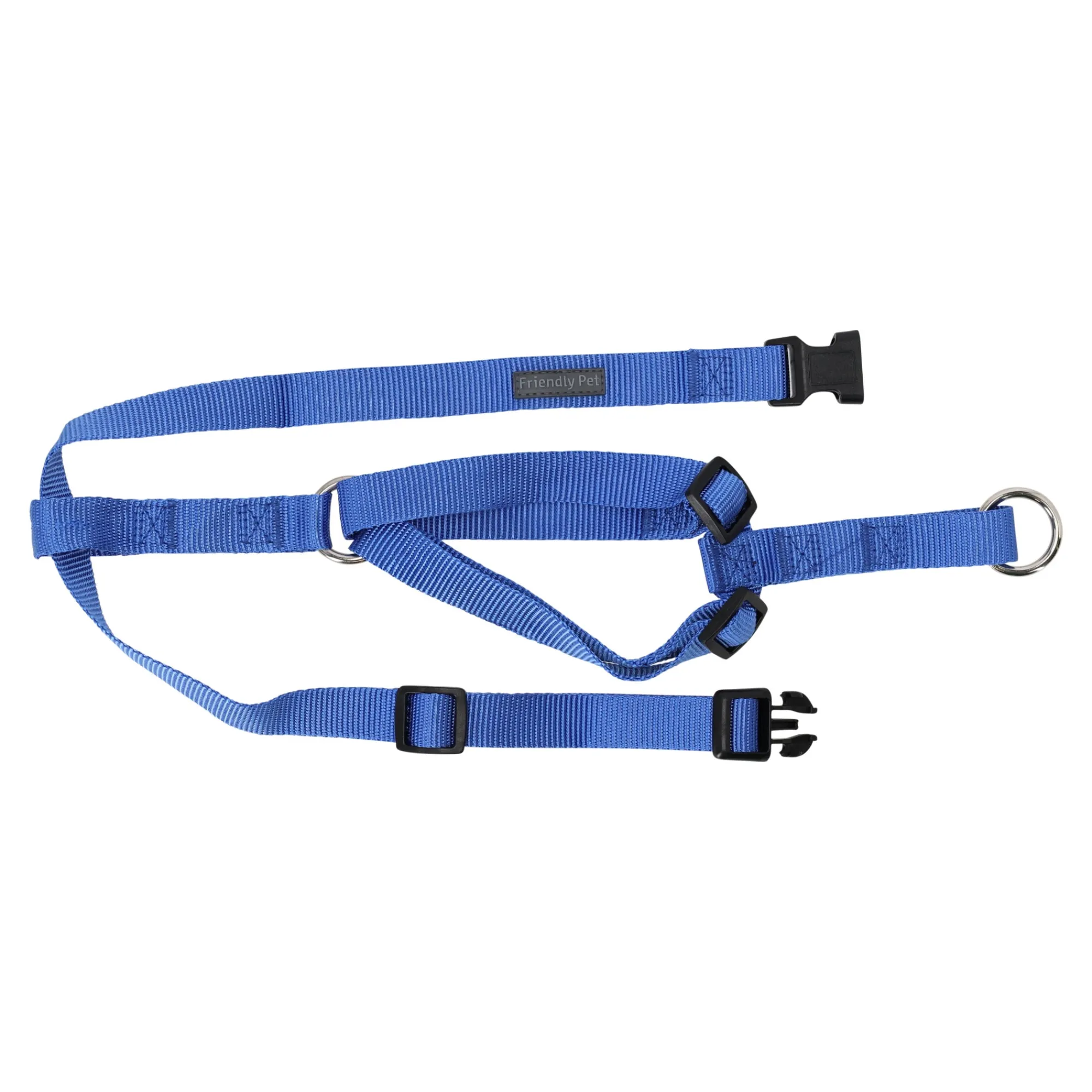 Friendly Pet Hondentuig>Hondentuig H 20mm 40-65cm blauw FP