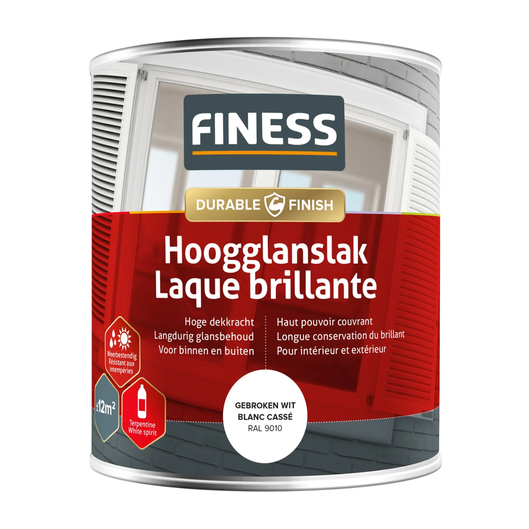 Finess Lakken>Hoogglans gebroken wit 14205 750ml