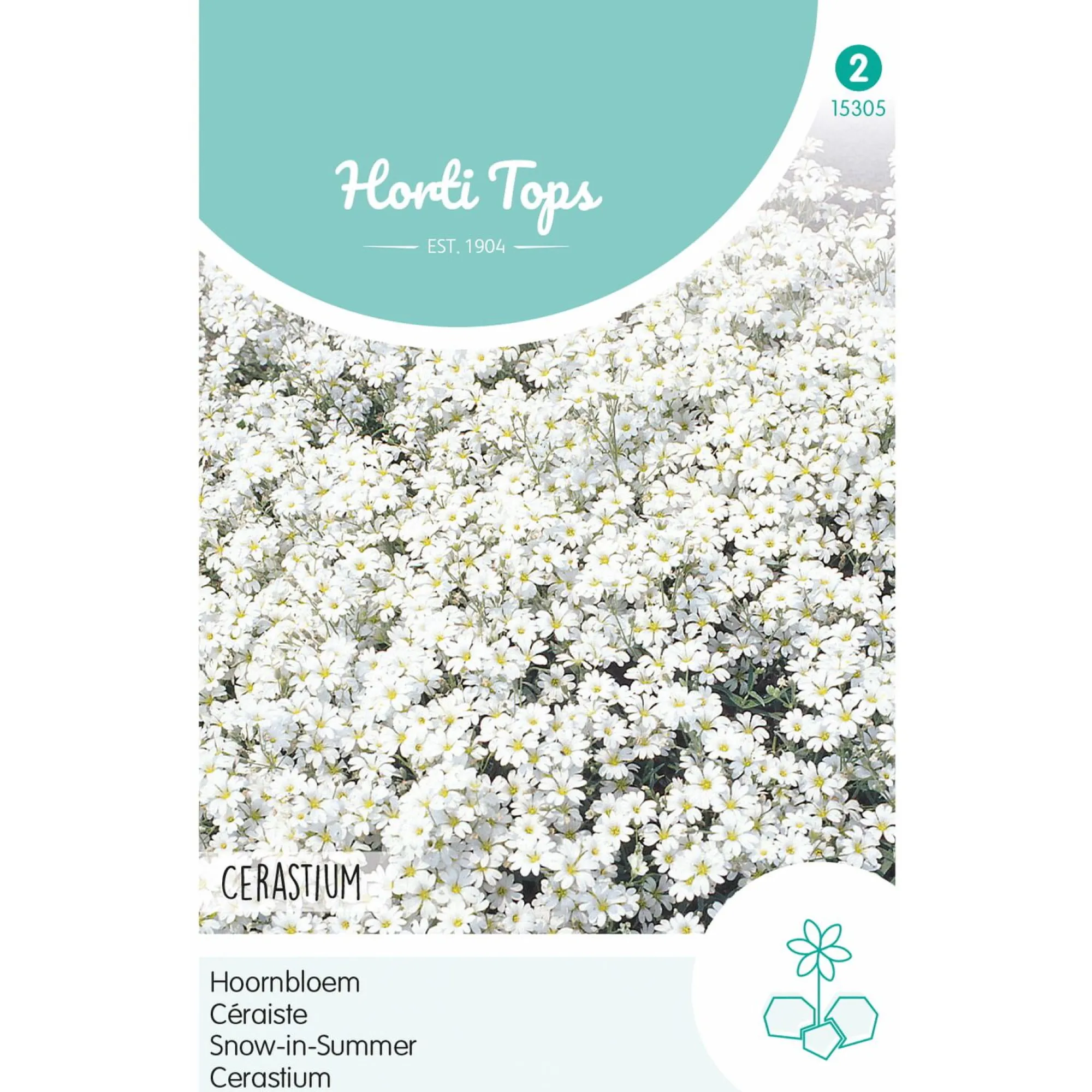 Horti Tops Moestuin>Hoornbloem wit