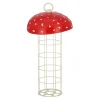 Esschert Design Vogelvoer>Houder mezenbol paddenstoel 13x24cm