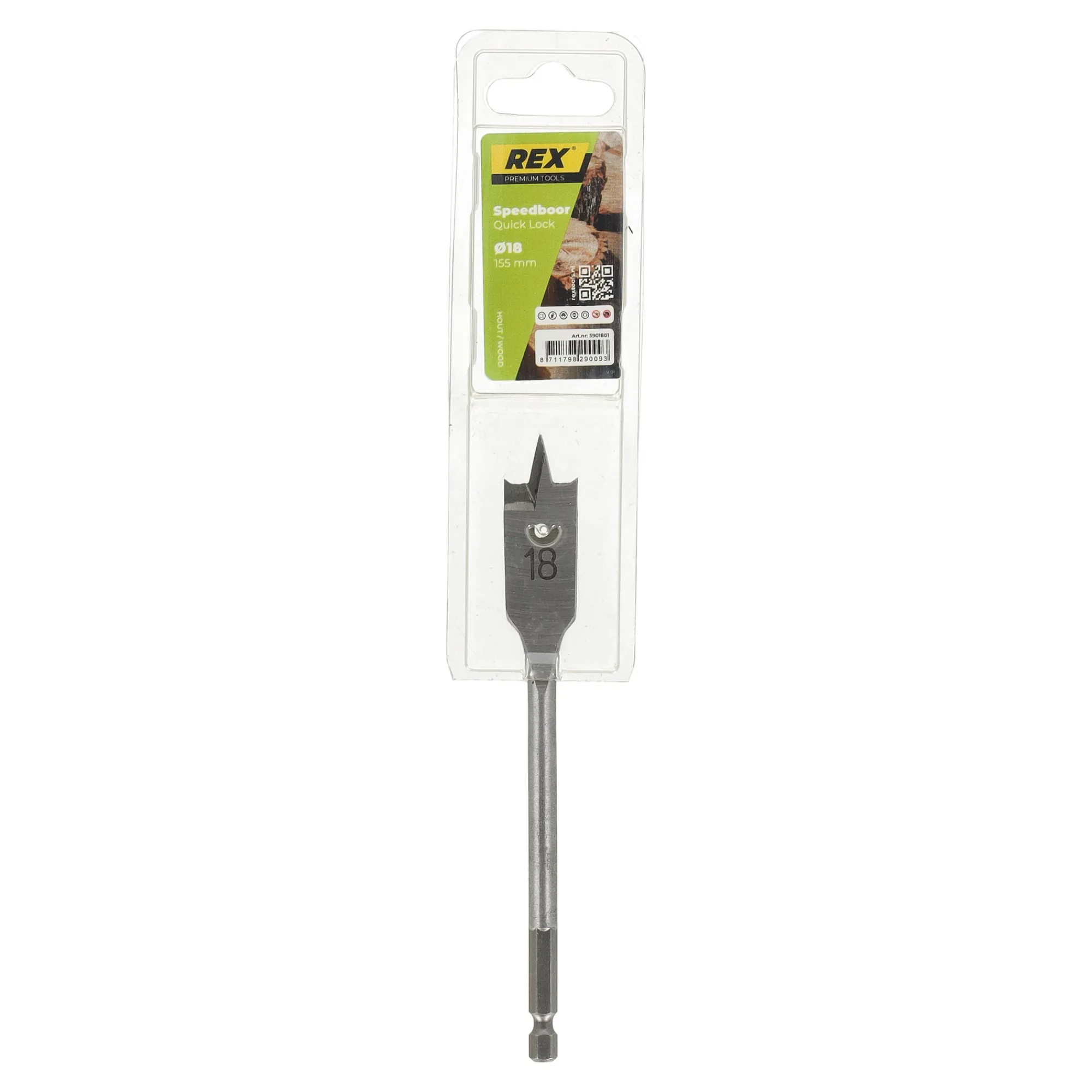 Rex Toebehoren Elektrisch Gereedschap>Houtspeedyboor speedy 18 mm
