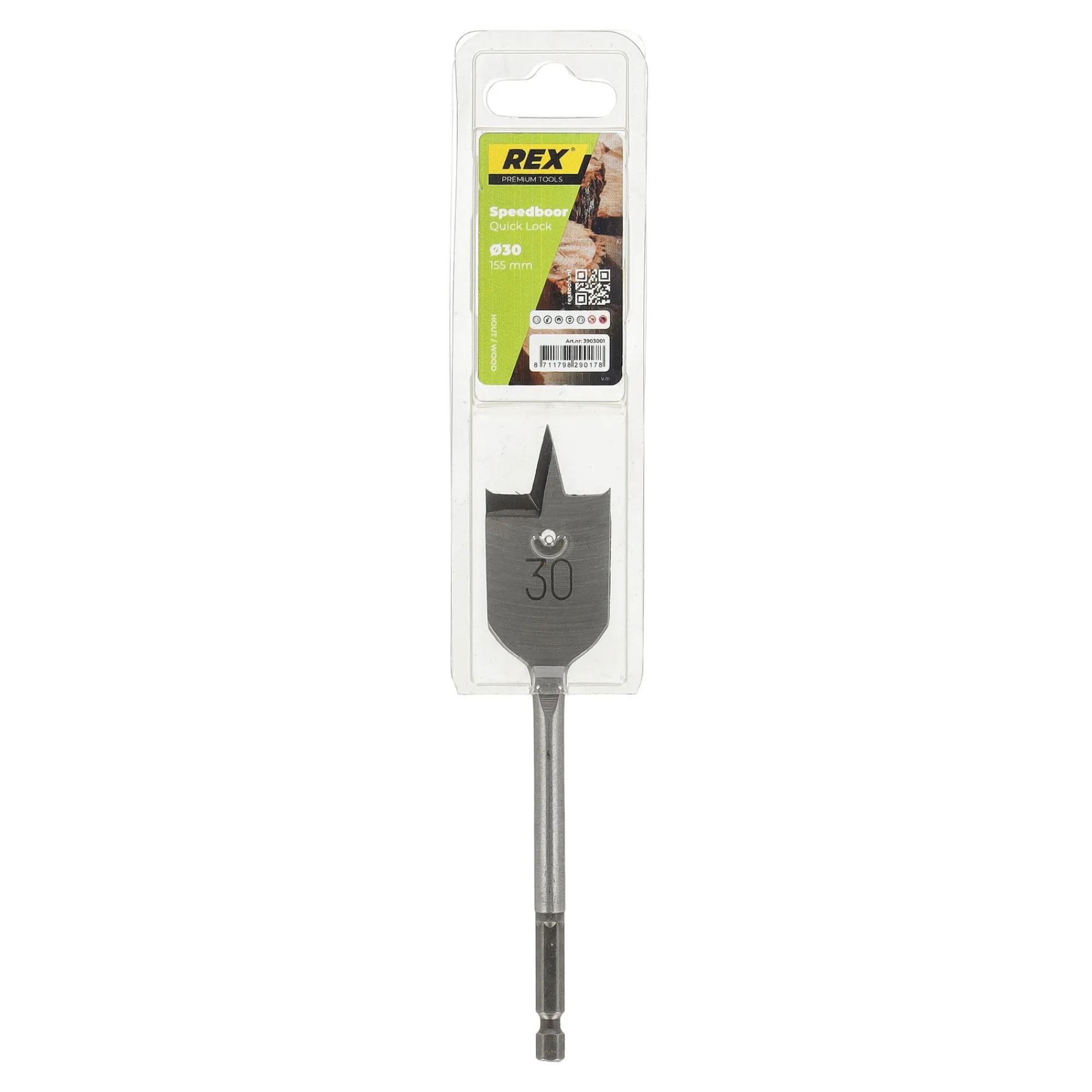 Rex Toebehoren Elektrisch Gereedschap>Houtspeedyboor speedy 30 mm