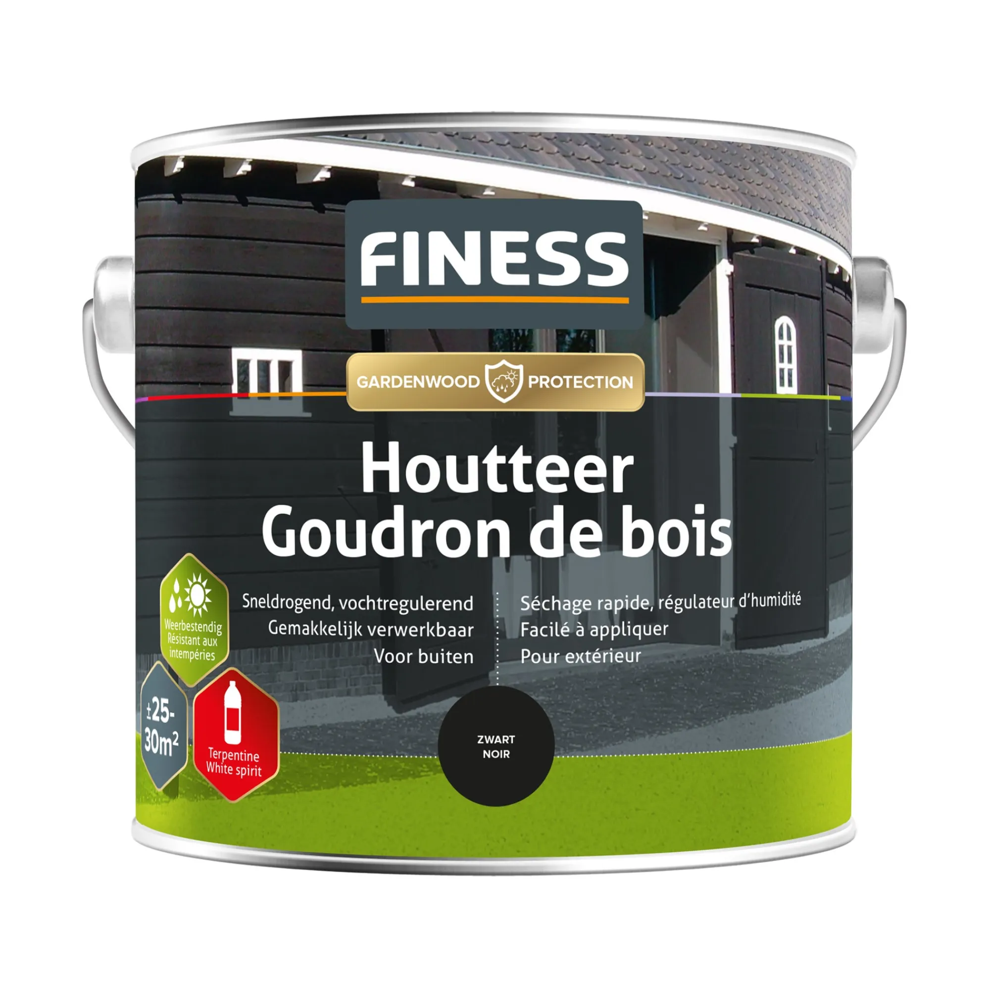 Finess Beits En Vernis>Houtteer 2.5L