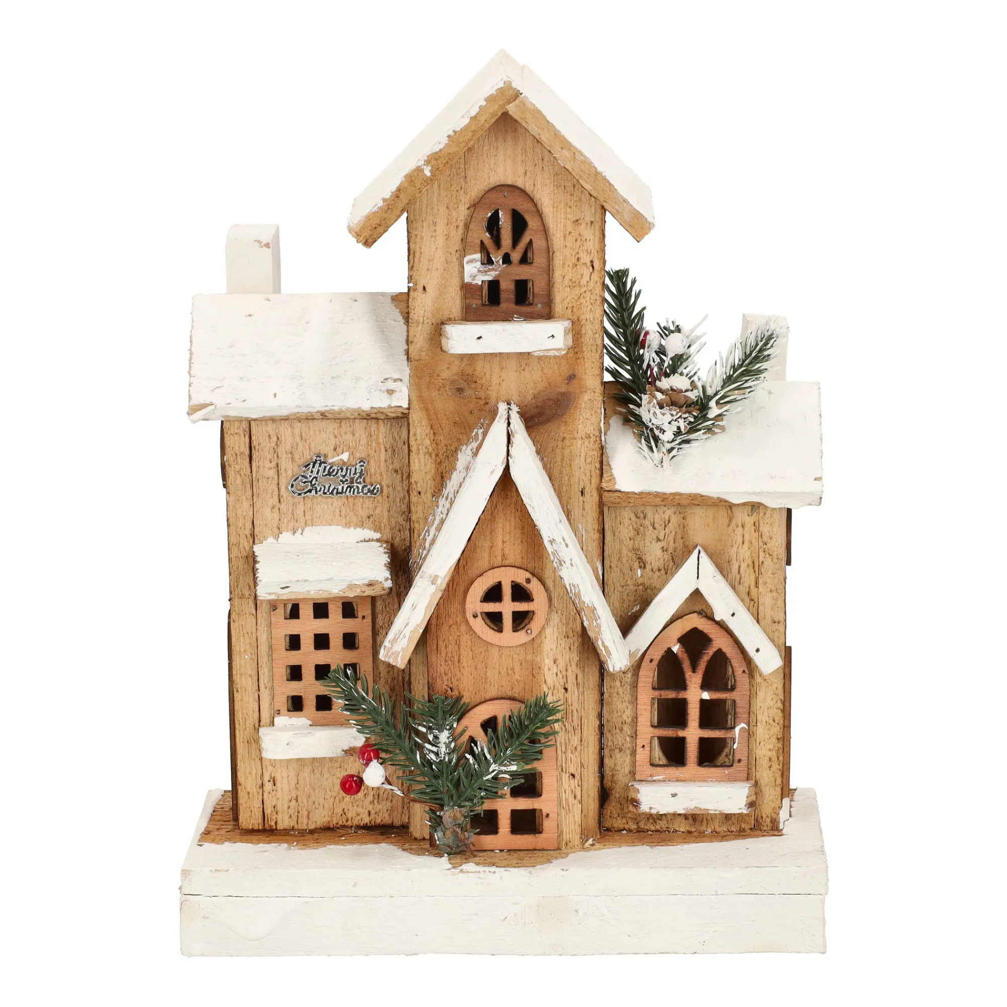 O'malley Kerstdecoratie>Huis kerst 33 cm 10 LED