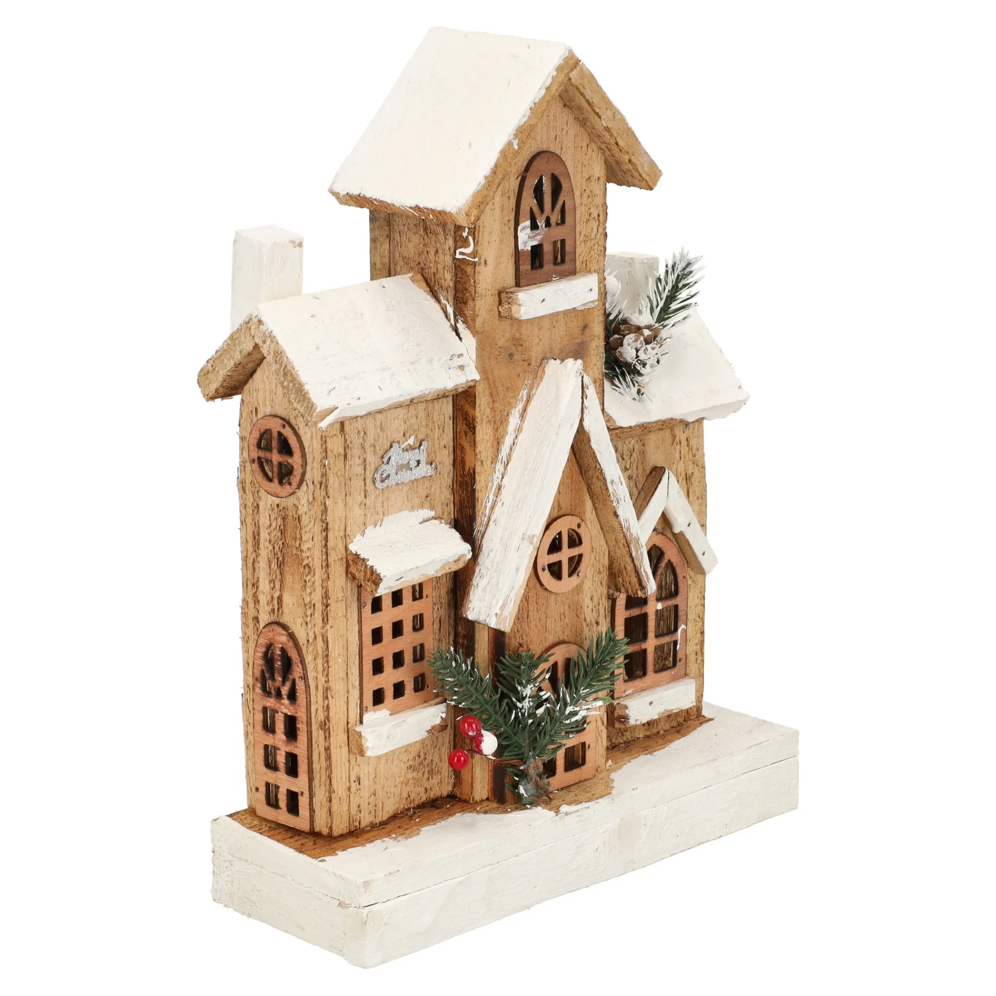 O'malley Kerstdecoratie>Huis kerst 33 cm 10 LED