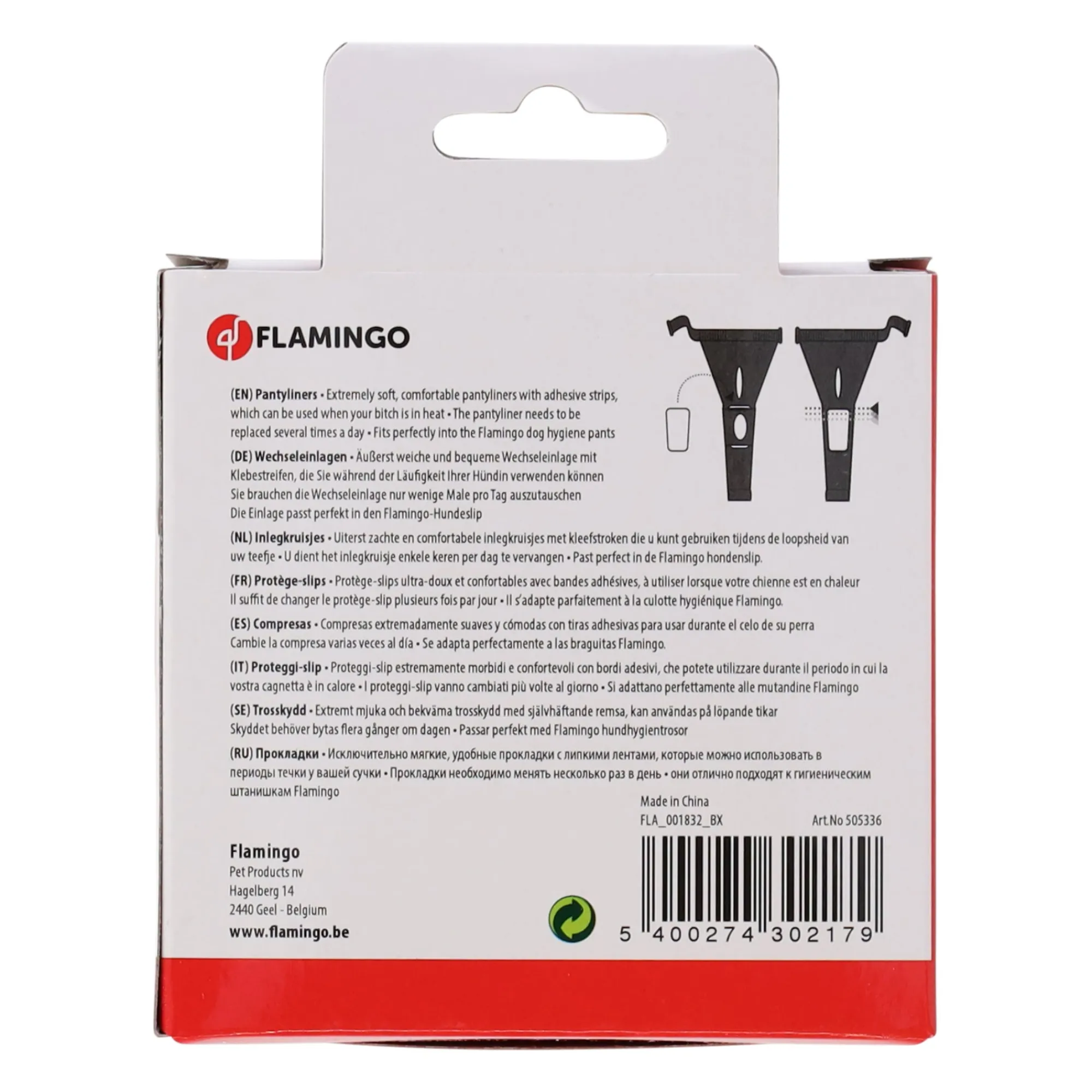 Flamingo Hondenverzorging>Inlegkruisjes voor slip nr 0/1