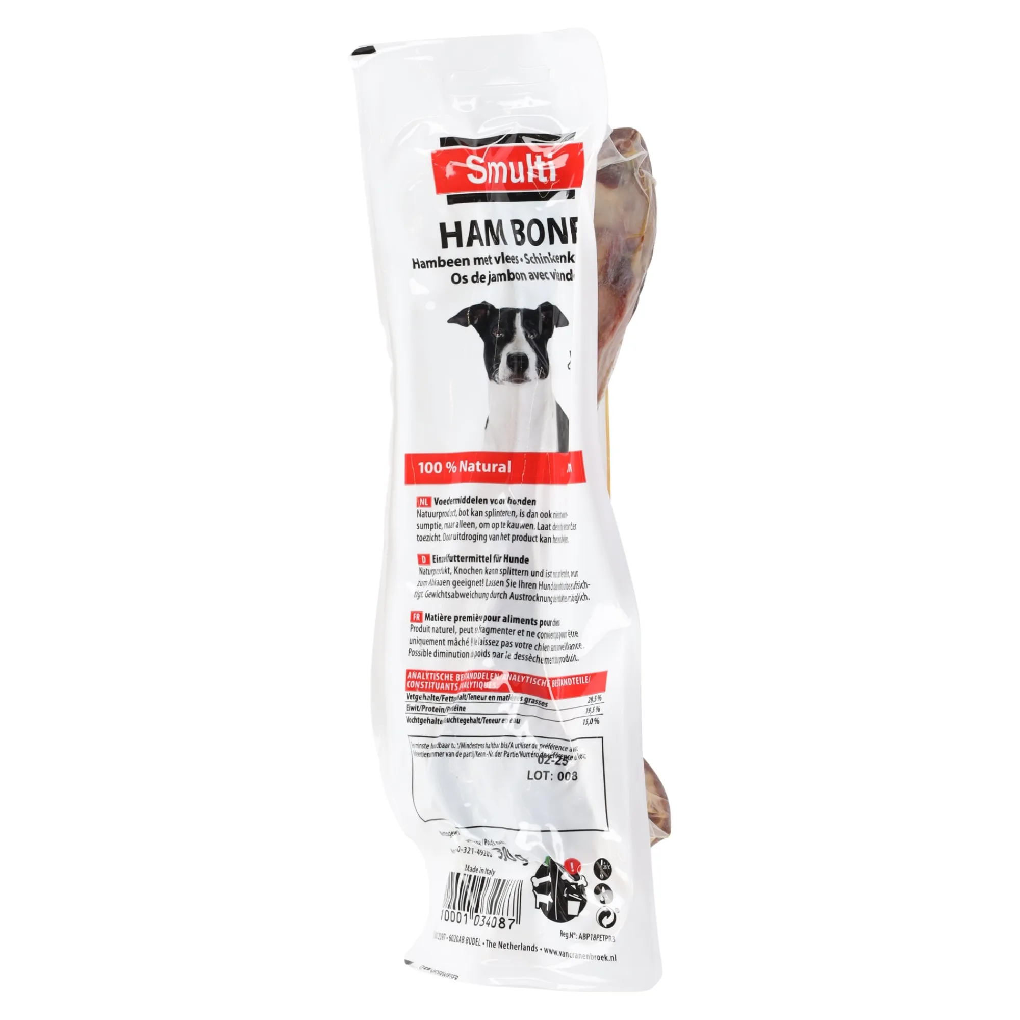 Smulti Hondensnacks>Italiaans hambeen 390 g