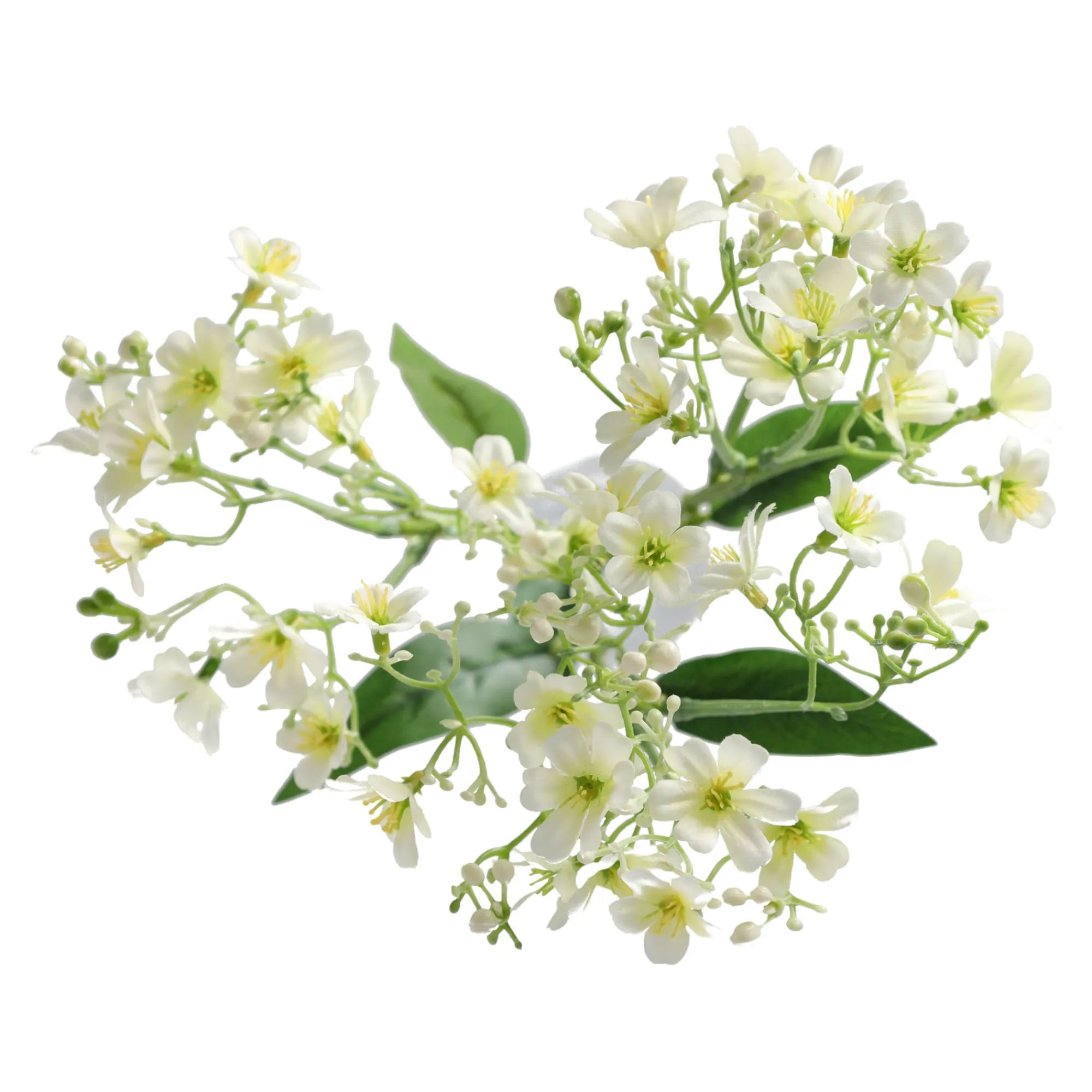 Decoris Kunstplanten En Kunstbloemen>Jasmine op steel wit 72 cm