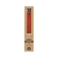 O'malley Kaarsen>Kaars diner rib LED 25 cm rood