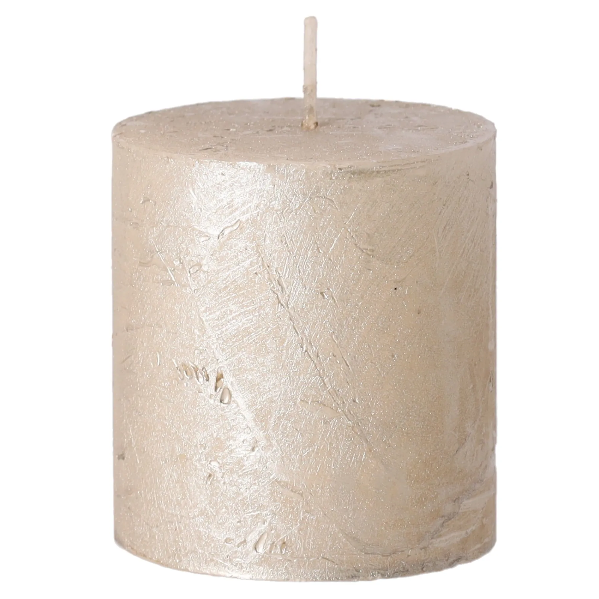 O'malley Kaarsen>Kaars metallic 70x75mm champagne